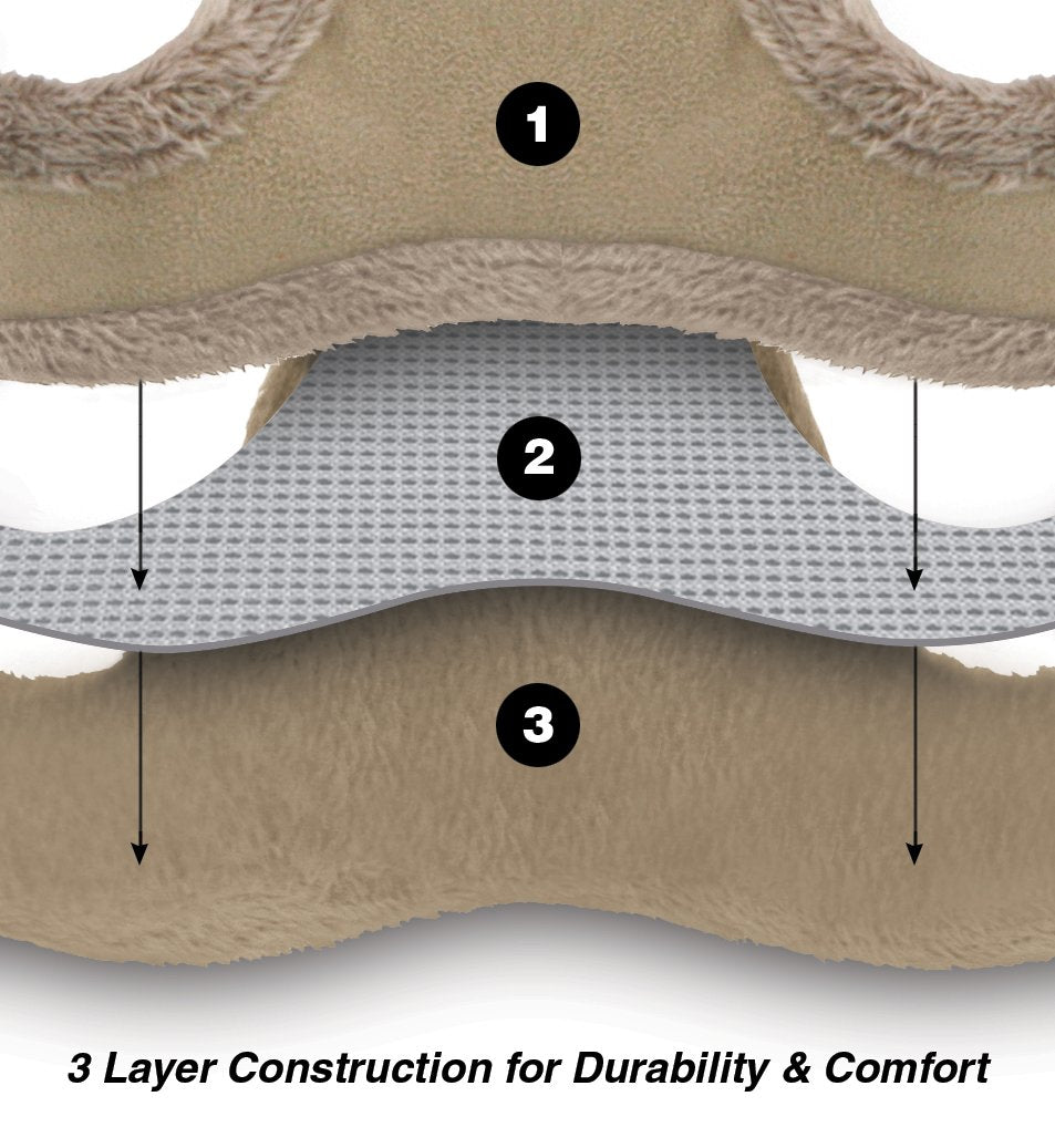 Voyager Step-In Plush Dog Harness - Soft Plush, Step In Vest Harness For Small And Medium Dogs By Best Pet Supplies - Latte Suede, M (Chest: 16-18')