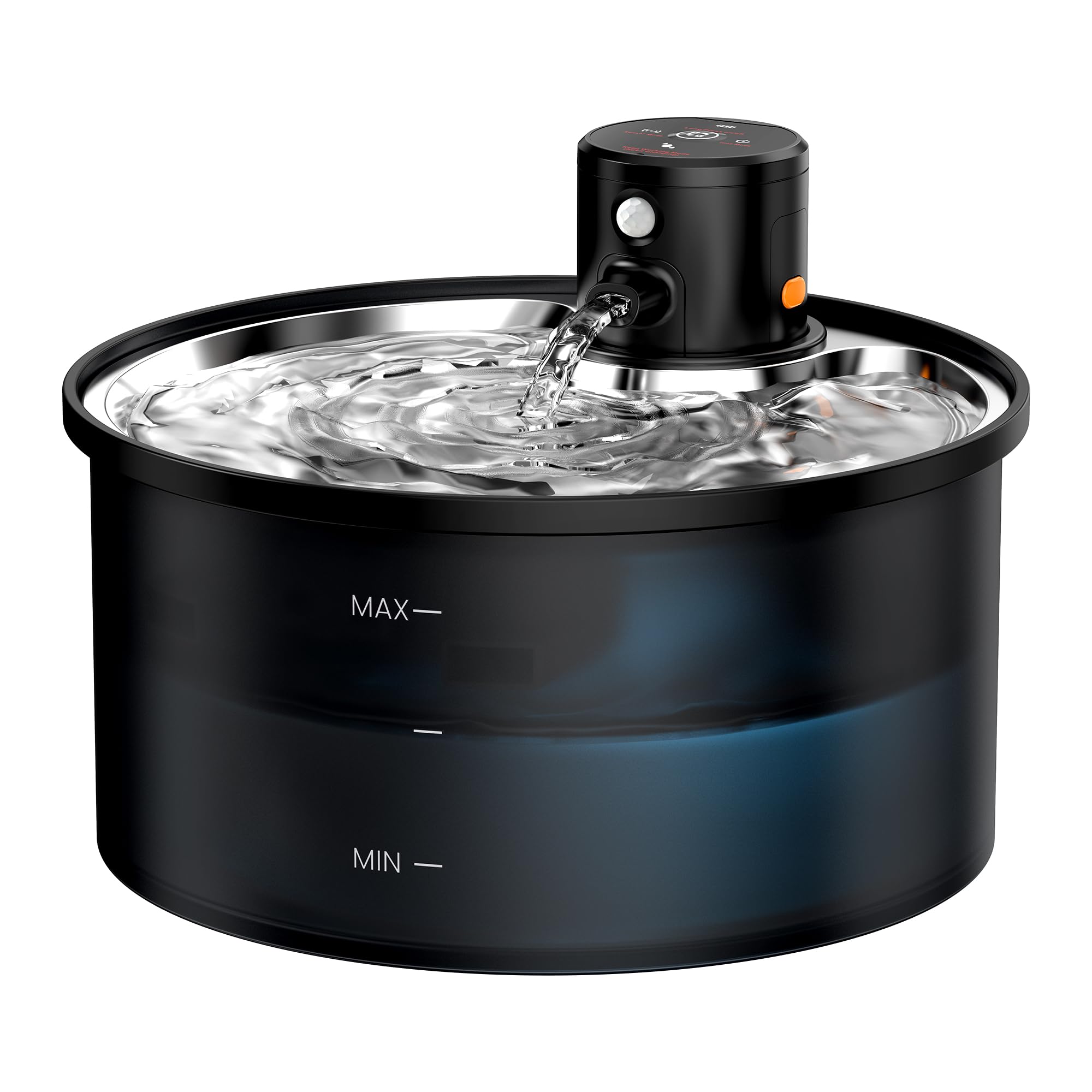 Wireless Cat Water Fountain Cordless: Battery Operated Cat Fountain - 108Oz/3.2L Automatic Pet Water Dispenser Rechargeable Drin