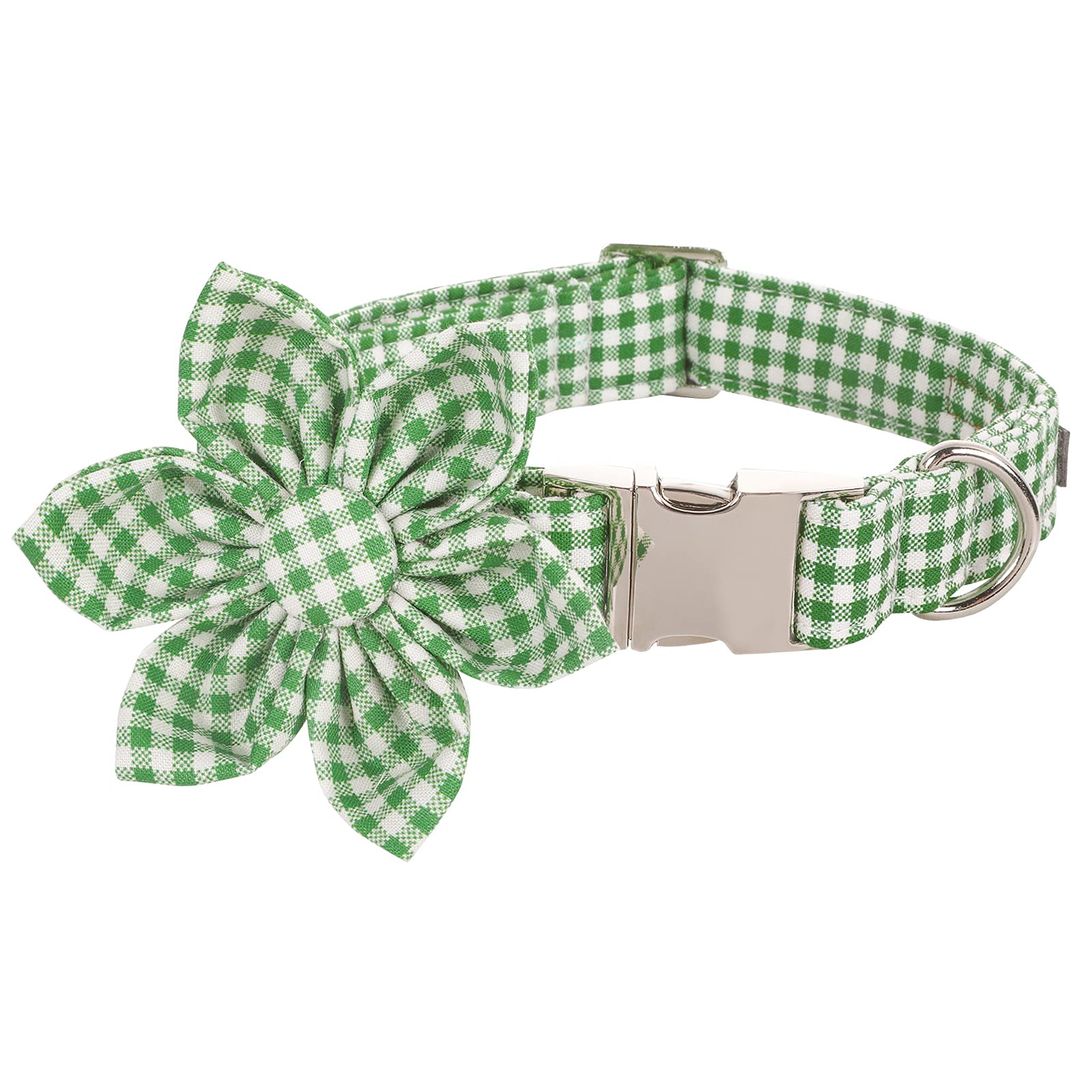 Lionet Paws Dog Collar With Flower, Soft And Comfortable, Adjustable Collar For X-Large Dogs Girl, Neck 16-26 Inches