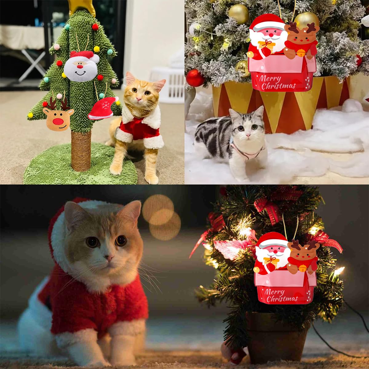 Kitchstar 25 Pack Christmas Cat Toy, Kitten Toy Bag Set Assorted With Cat Spring Toy, Cat Ball Toy, Crinkle Cat Toy, Mouse For C