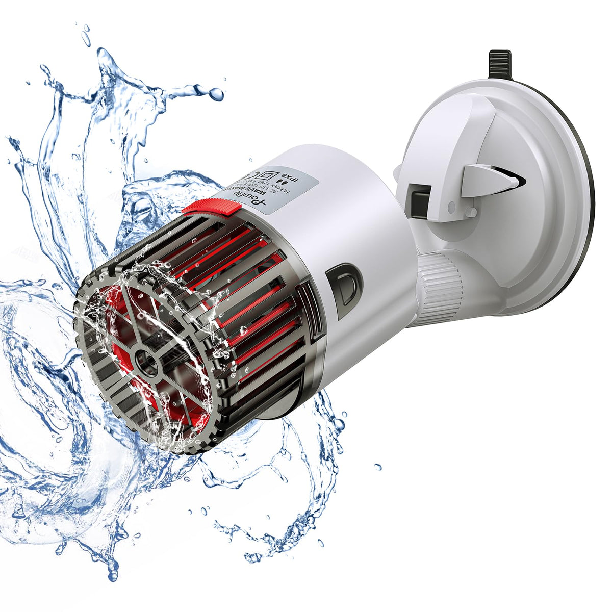 Pawfly Aquarium Wave Maker For Fish Tanks Up To 150 Gallons 2000 Gph Adjustable Circulation Pump With Strong Suction Cup Base Su