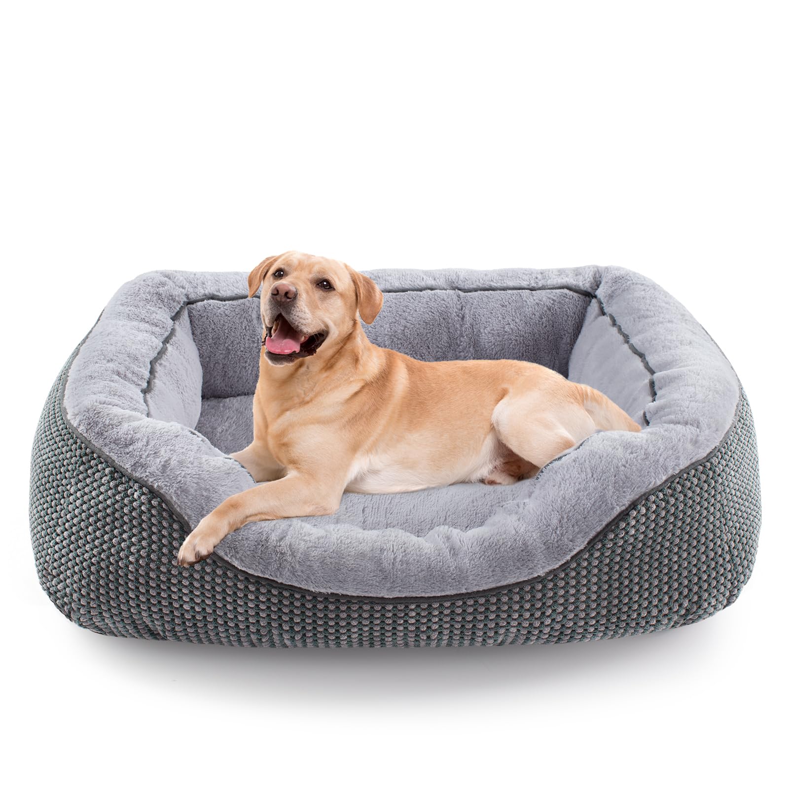 Invenho Large Dog Beds Large Sized Dog Washable, Orthopedic Warming Soft Sleeping Puppy Bed Durable Pet Bed With Anti-Slip Botto