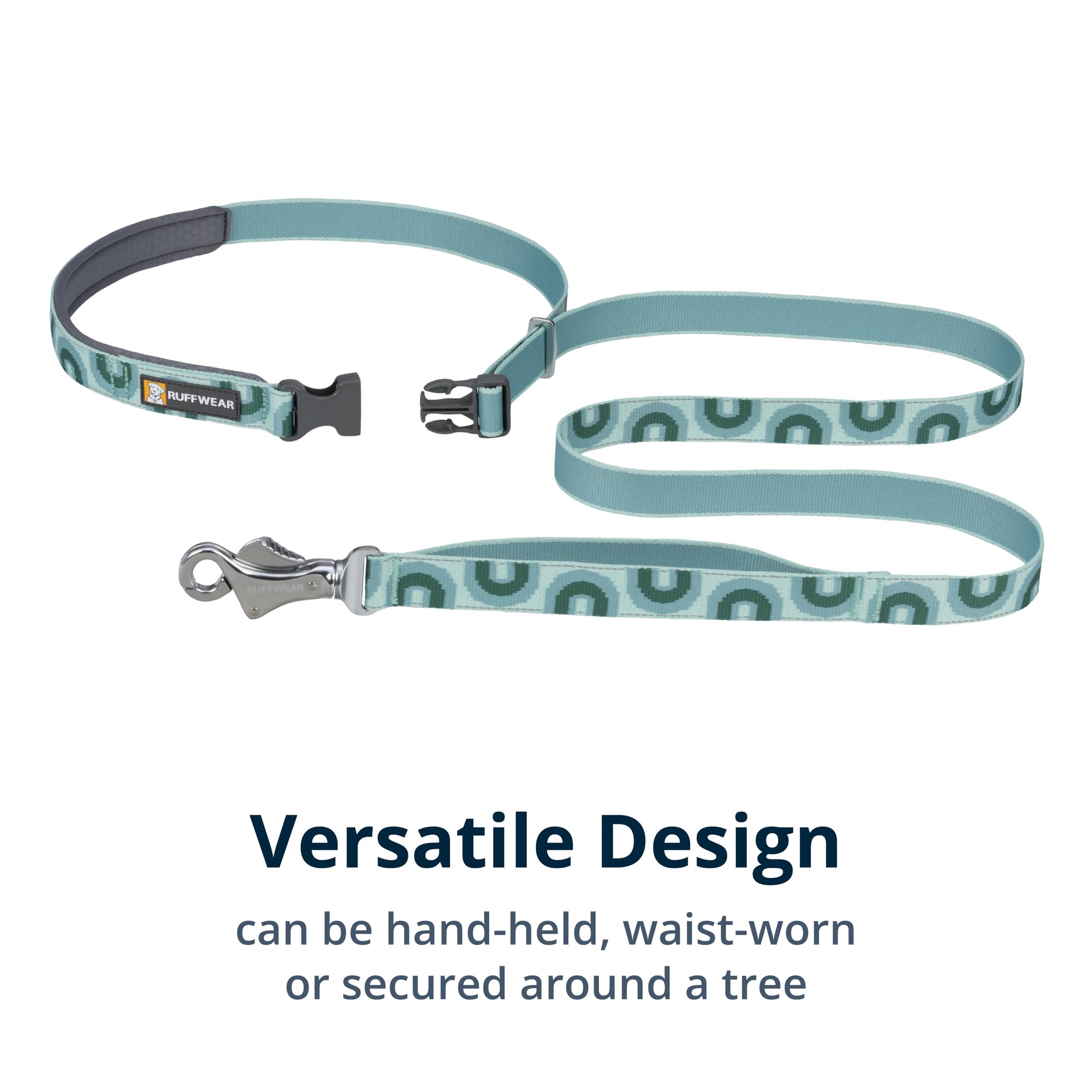 Ruffwear, Crag Dog Leash, Hand-Held Or Waist-Worn Reflective With Traffic Handle, Grassy Oxbow