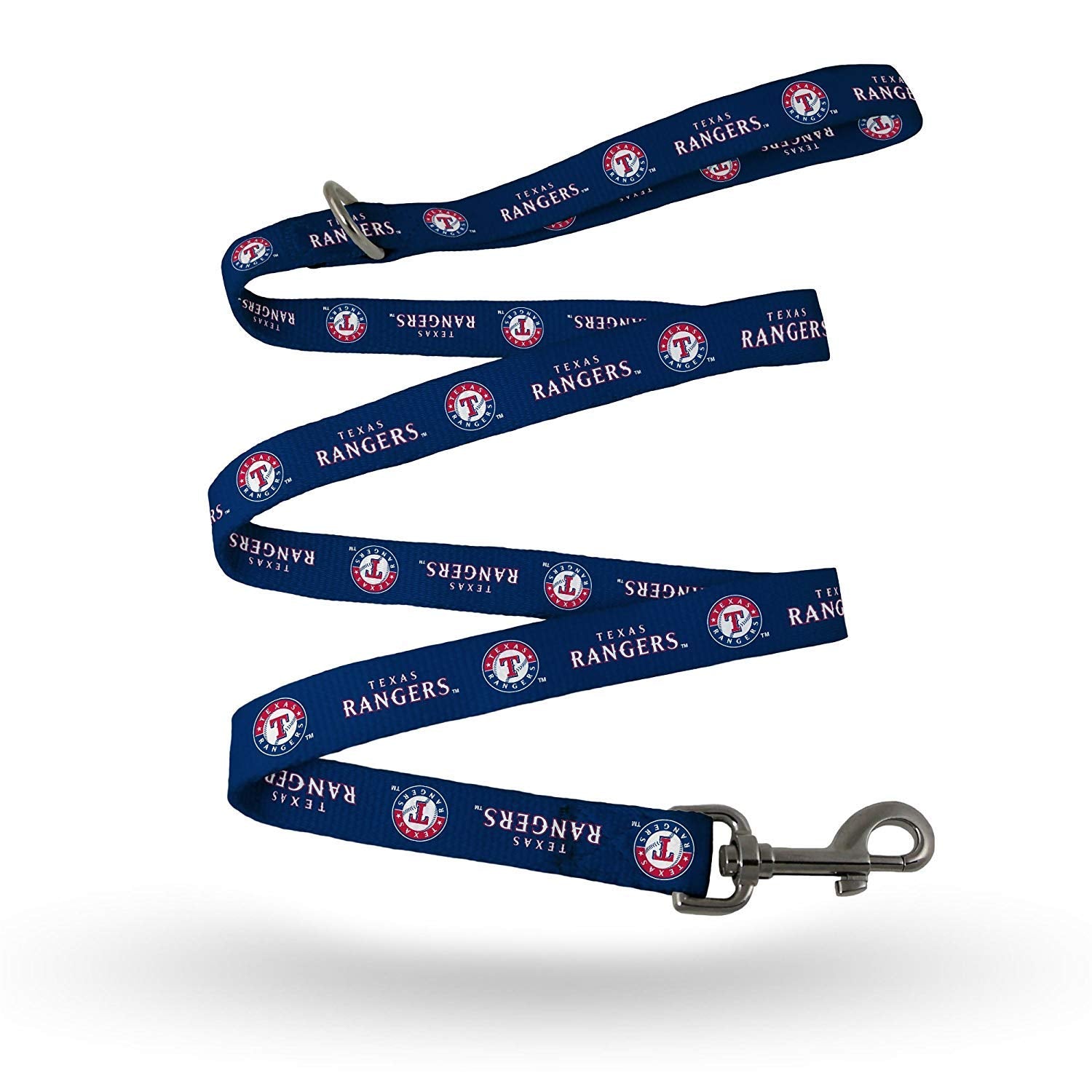 Rico Industries MLB Texas Rangers Pet LeashPet Leash Size S/M, Team Colors, Size S/M