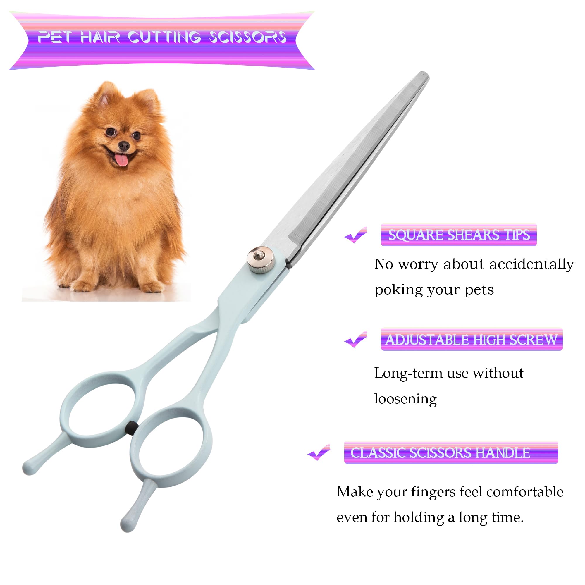 Grooming Scissors For Dogs At Home, Fcysy Professional Pet Grooming Kit Tijeras Para Cortar Pelo De Perros, Cat Grooming Scissor
