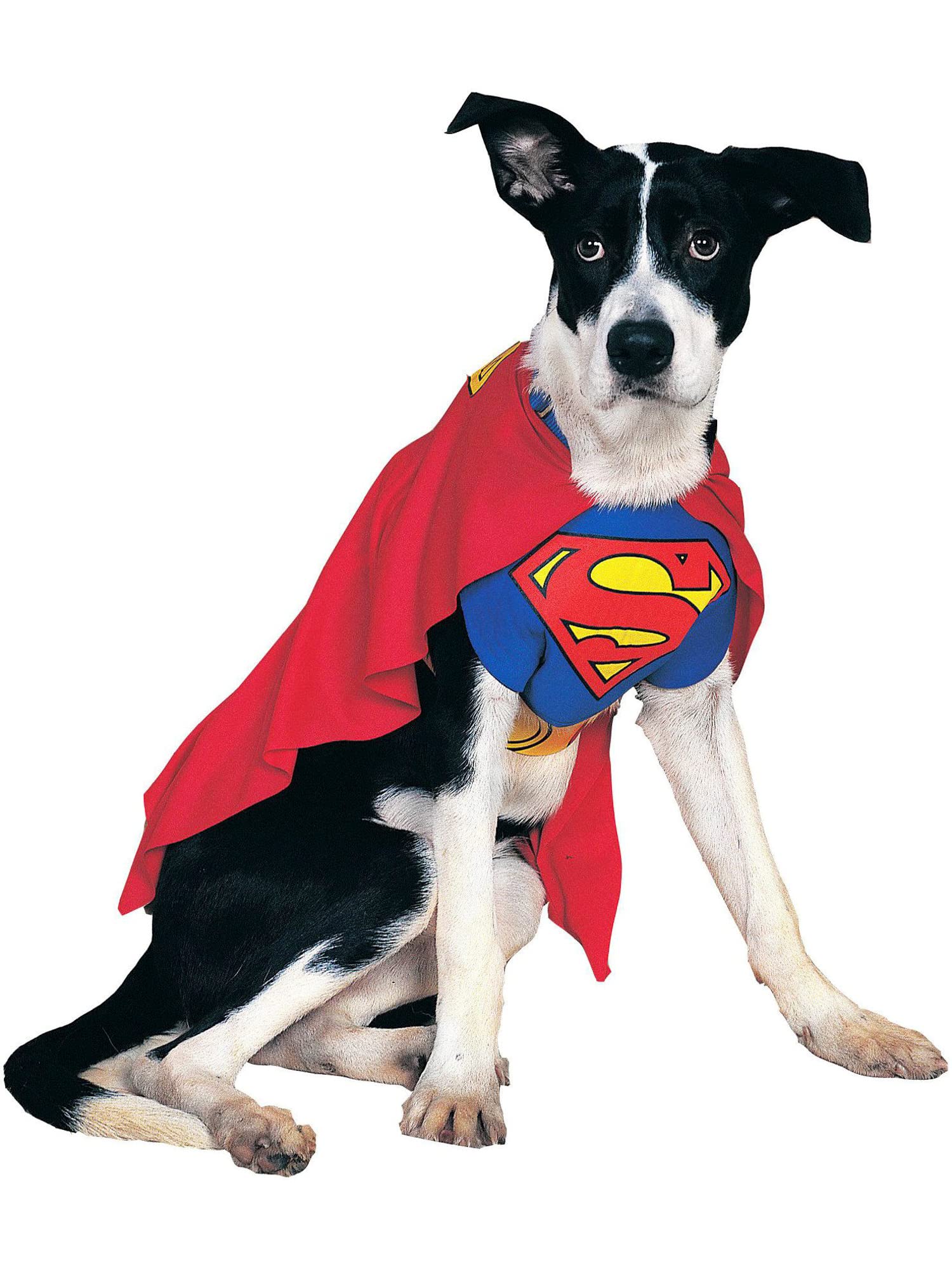 Rubie'S Unisex Adult Dc Comics Classic Superman Pet Costume Party Supplies, Multicolor, M Neck 14.5 Girth 20 Back 15 Us