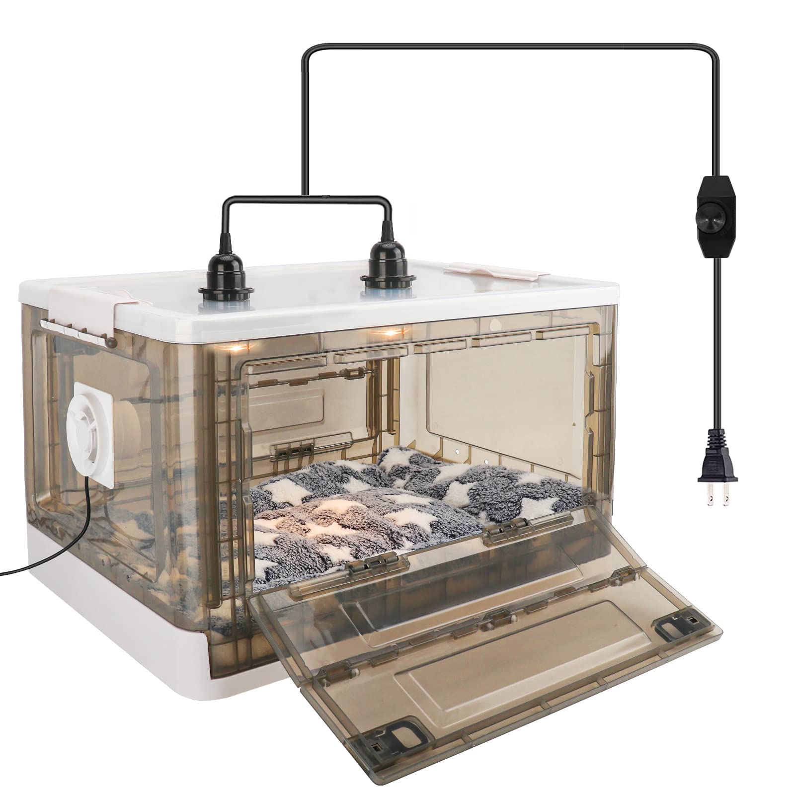 HKDQ Puppy Incubator with Heating - Puppy Incubator,Fan Ventilation Circulation Design,Kitten Incubator,Incubator for Puppies wi