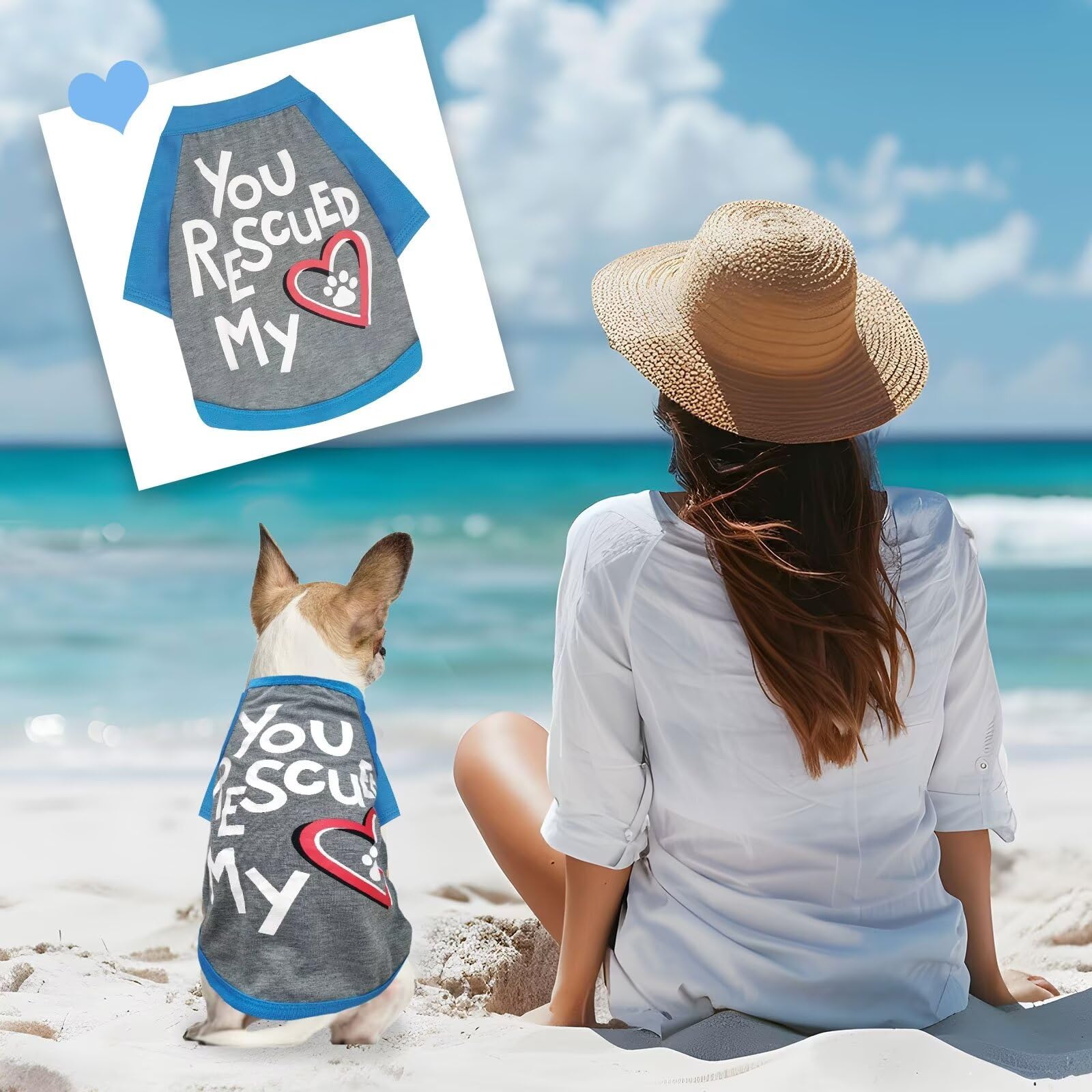 Petcare 3 Pack Dog Clothes For Small Dogs Boy Yorkie Chihuahua Shih Tzu Cute Puppy Clothes Soft Breathable Dog Shirts Pet Clothi