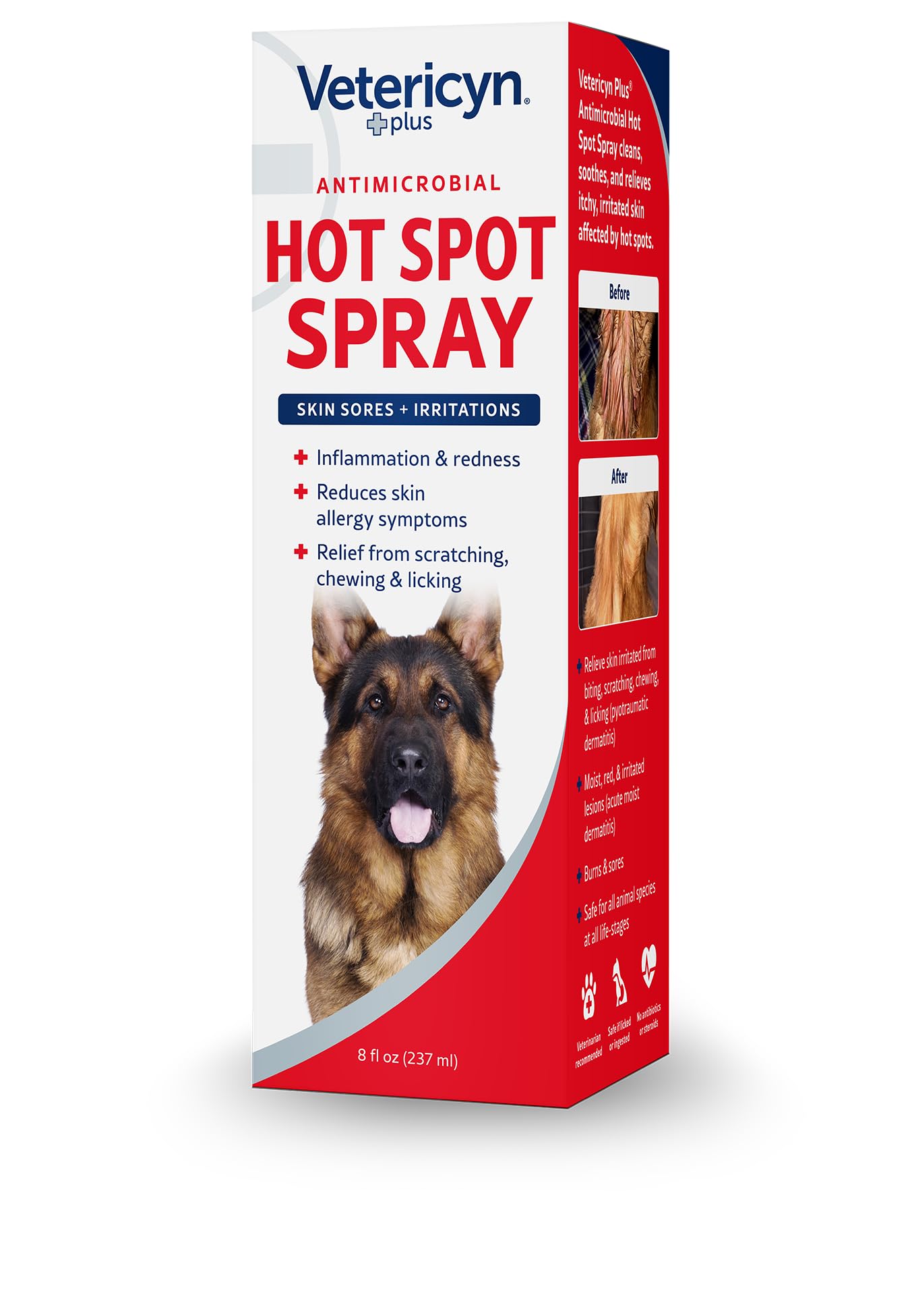 Vetericyn Plus Hot Spot Spray for Dogs Skin Sores and Irritations | Itch Relief for Dogs and Prevents Chewing and Licking at Ski