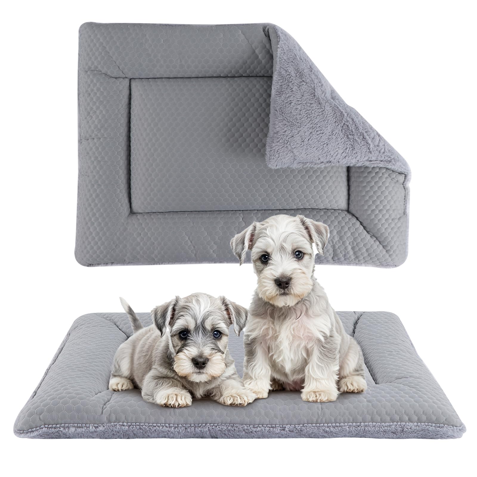 Vetasac Dog Bed Mat, Crate Pad Reversible,Soft Kennel Pad, Washable Dog Crate Mat (Cool And Warm),Pet Sleeping Mattress For Smal