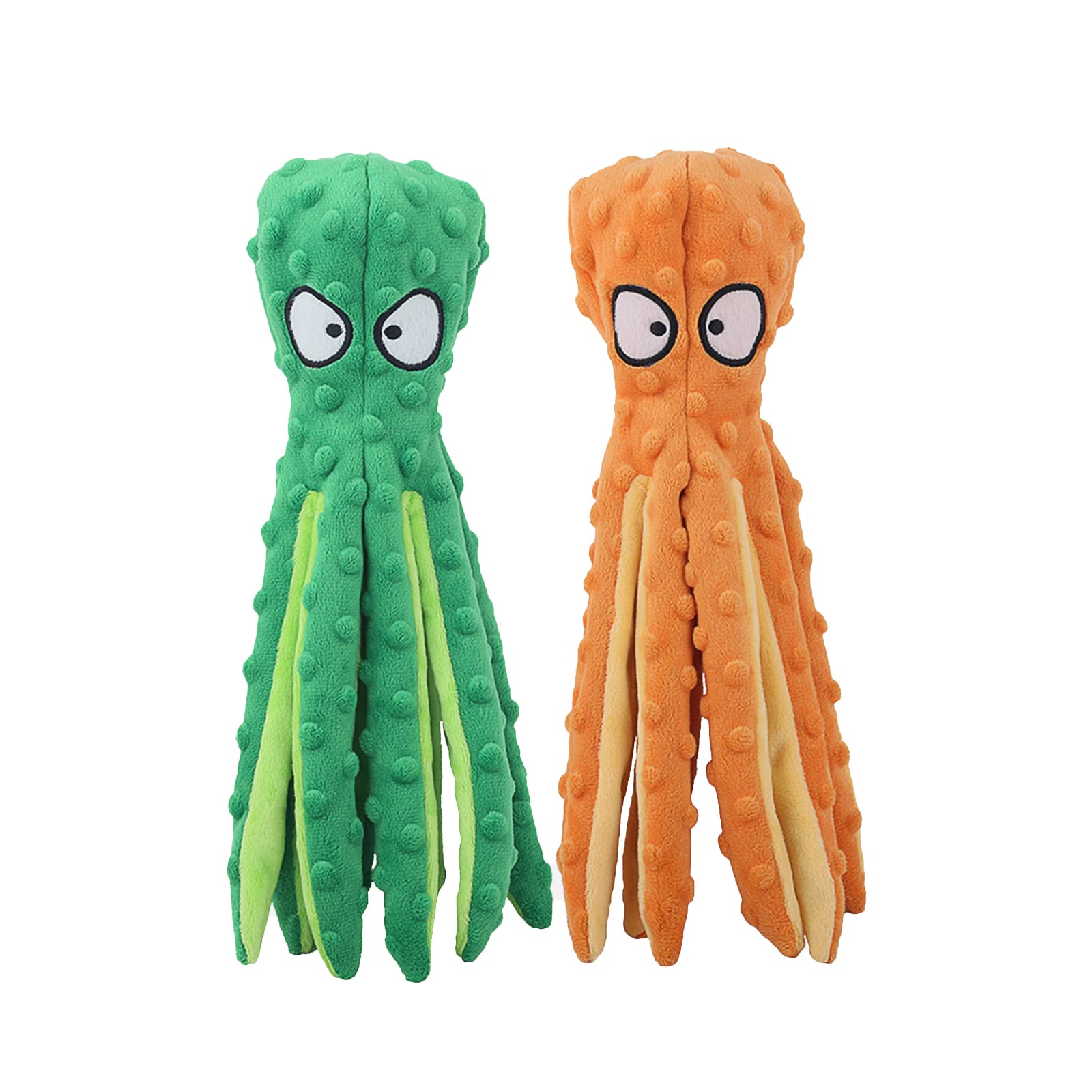 Hgb Squeaky Dog Toys - Octopus No Stuffing Crinkle Plush Large Dog Toys To Keep Them Busy For Puppy Teething Chewing, Pet Suppli