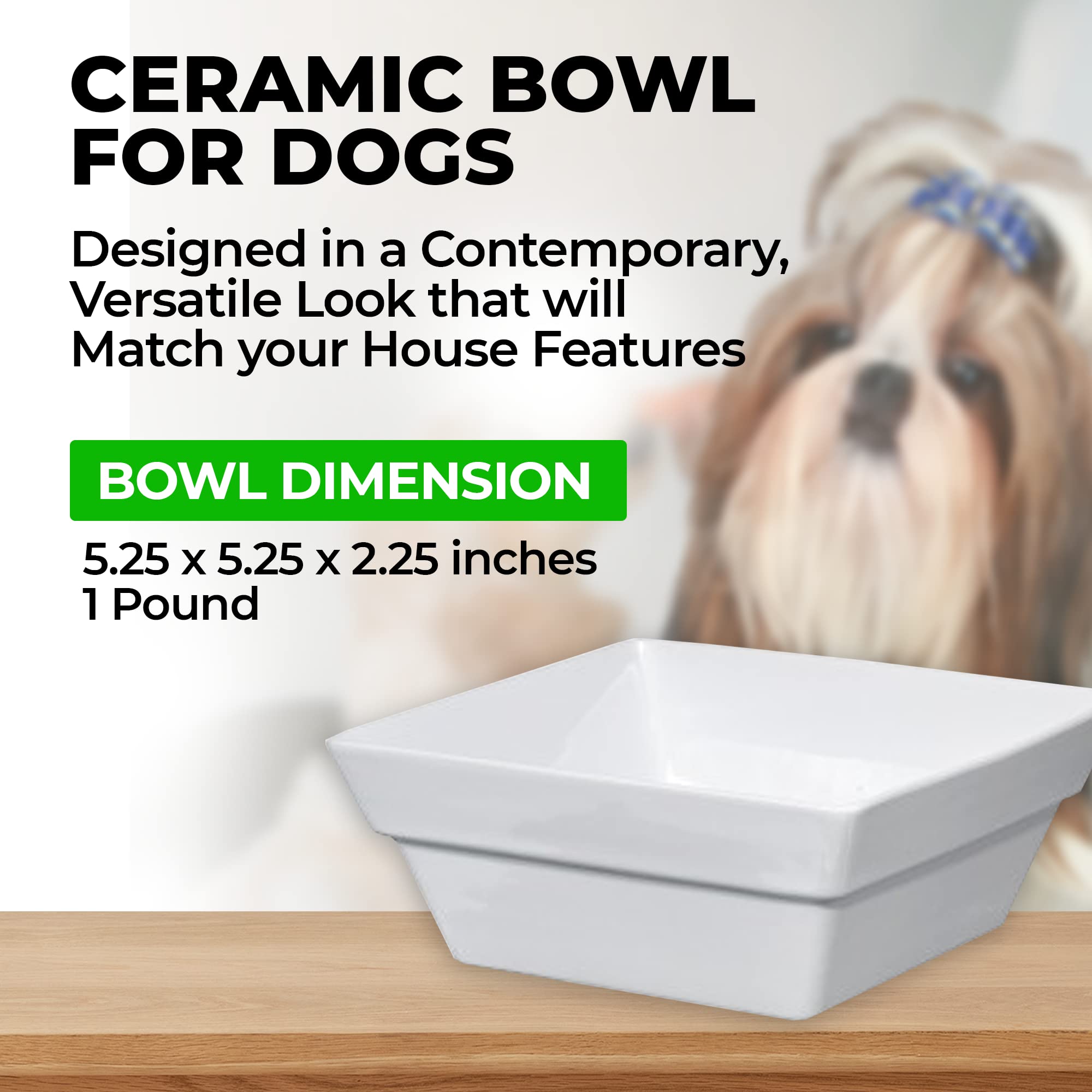 Bowsers Pet Products Replacement Bowl Sml - White Ceramic