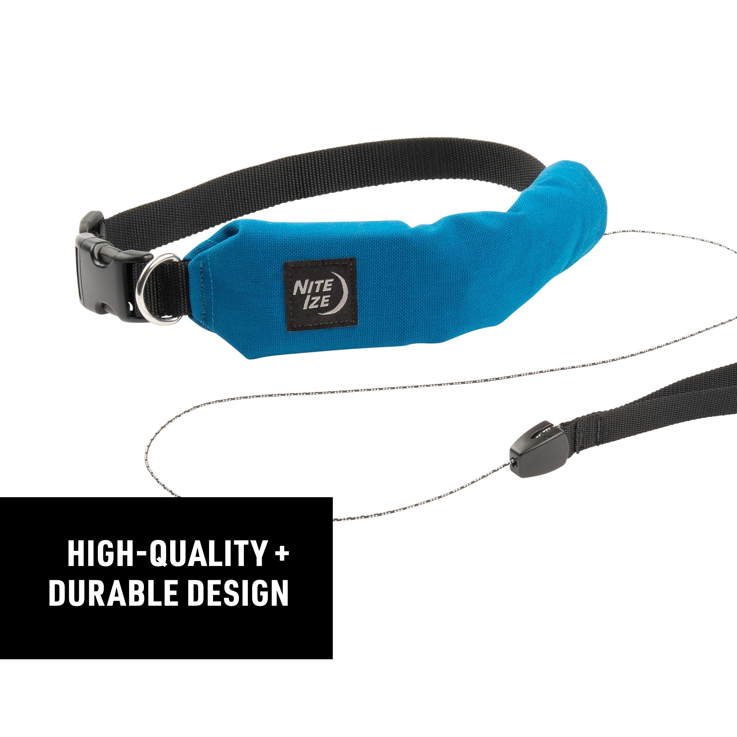 Nite Ize Raddog All-In-One Collar And Leash Combo - Heavy-Duty Dog Collar With Built-In Retractable Leash - 16'' To 20'' Collar