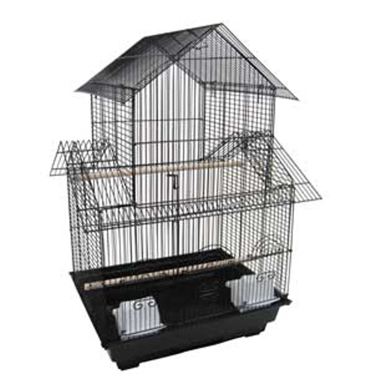 Yml 18-Inch By 14-Inch Small Pagoda Top Bird Cage, Black