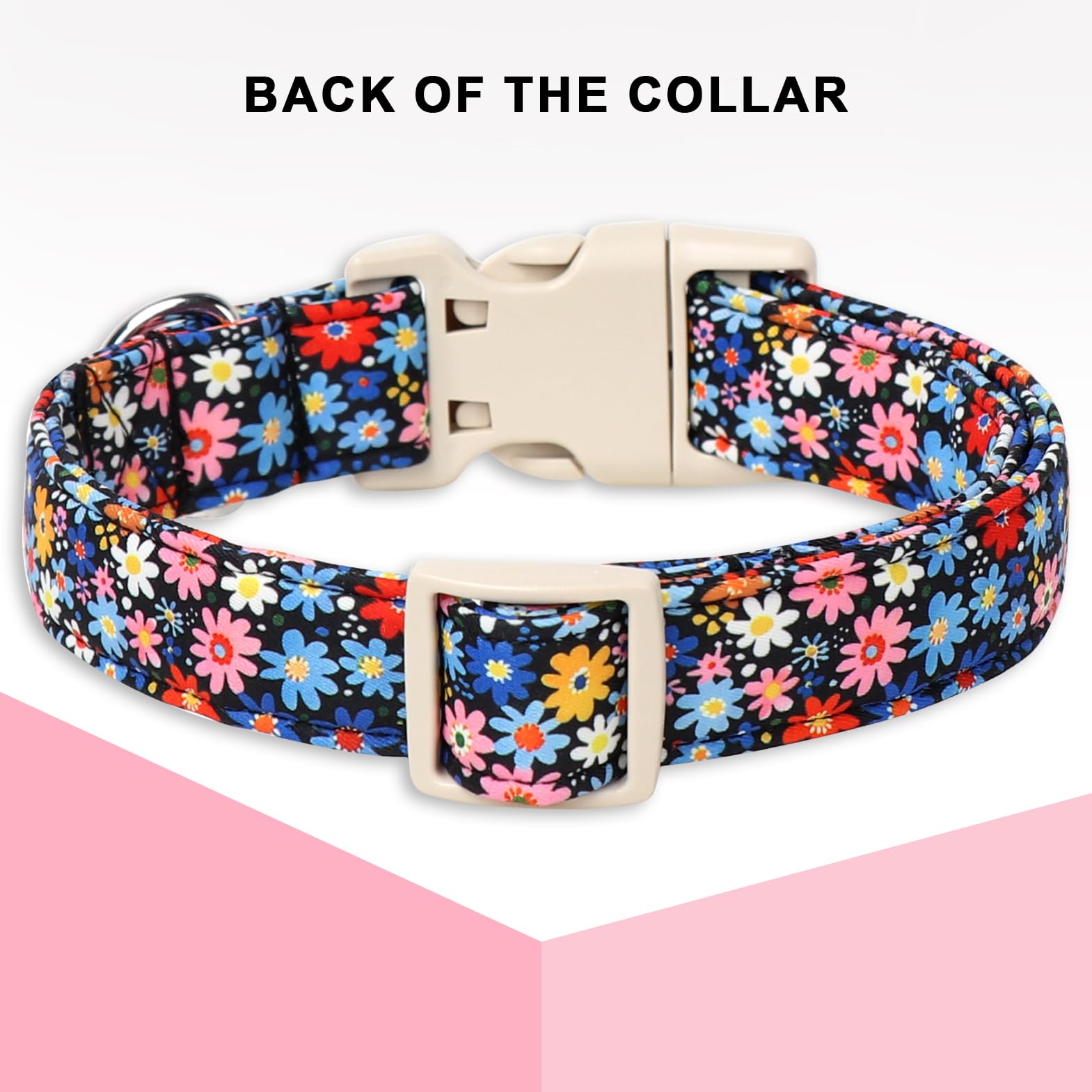 Unique Style Paws Summer Daisy Dog Collar,Colorful Daisy Collars For Dog Cotton Flower Puppy Collar Suitable For Boy Girl Dogs