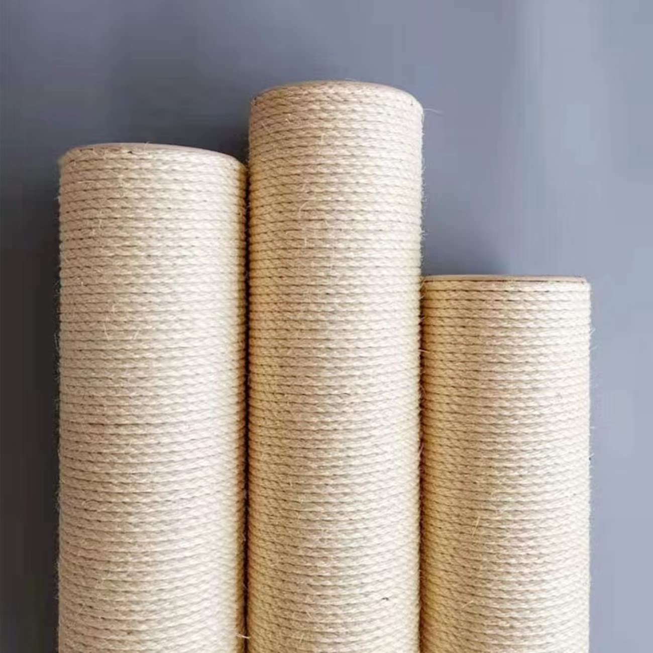 SHENGOCASE 2-Pack Beige Cat Tree Tower Replacement Posts, 17.7 L, Ø 2.75 with M8 Bolt, DIY Scratching Pole Accessories