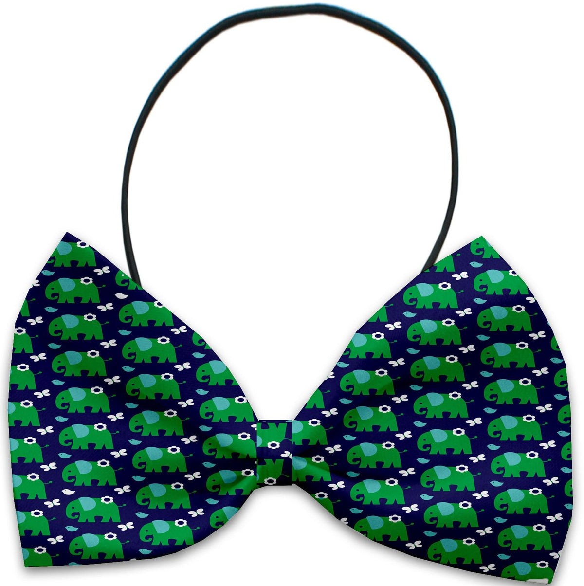 Pet, Dog and Cat Bow Ties, &quot;Mary Jane Group&quot; *Available in 9 different pattern options!* Elastic Band ElephantsButterflies