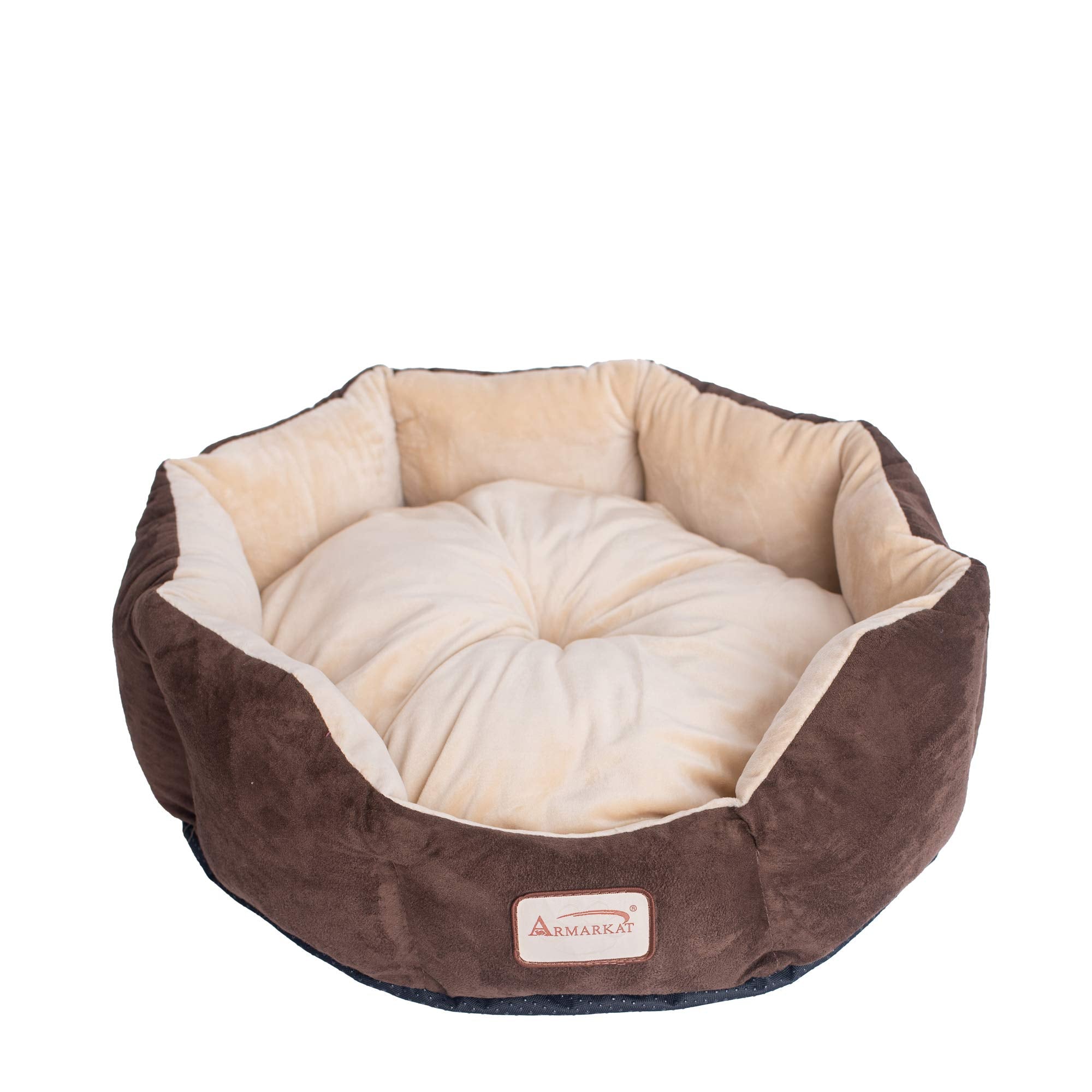 Armarkat C01HKF/MH Cozy Pet Bed 20-Inch Diameter, Mocha Beige
