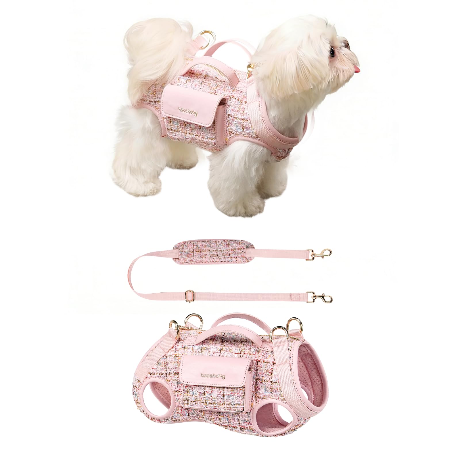 Dog Lift Harness Dog Carrier- with Soft Cushion Belt Design for Dogs/Lightweight Breathable Multi Functional, Can be Used as a H