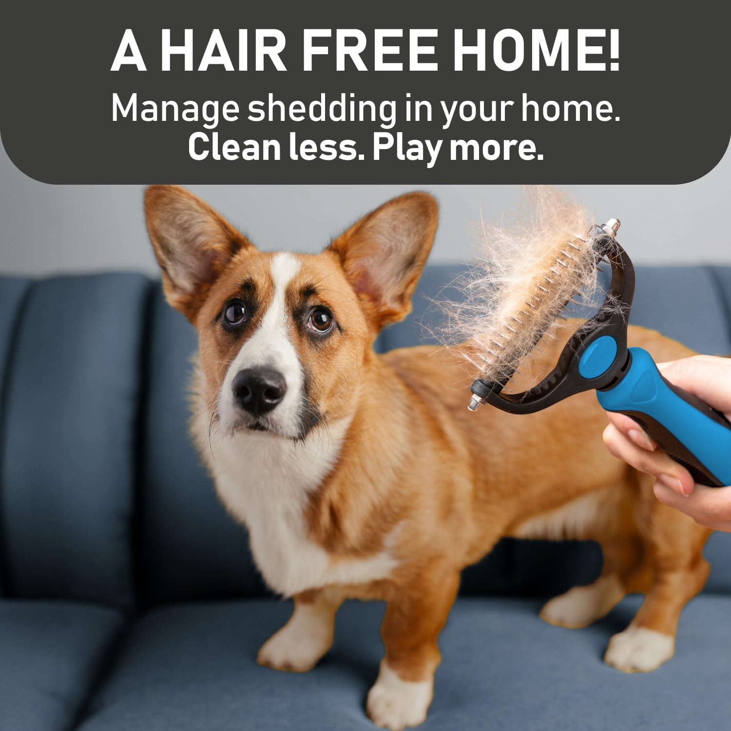 Maxpower Planet Pet Grooming Brush And 2X Grooming Gloves Combo - Double Sided Dematting, Deshedding Undercoat Rake For Dogs And