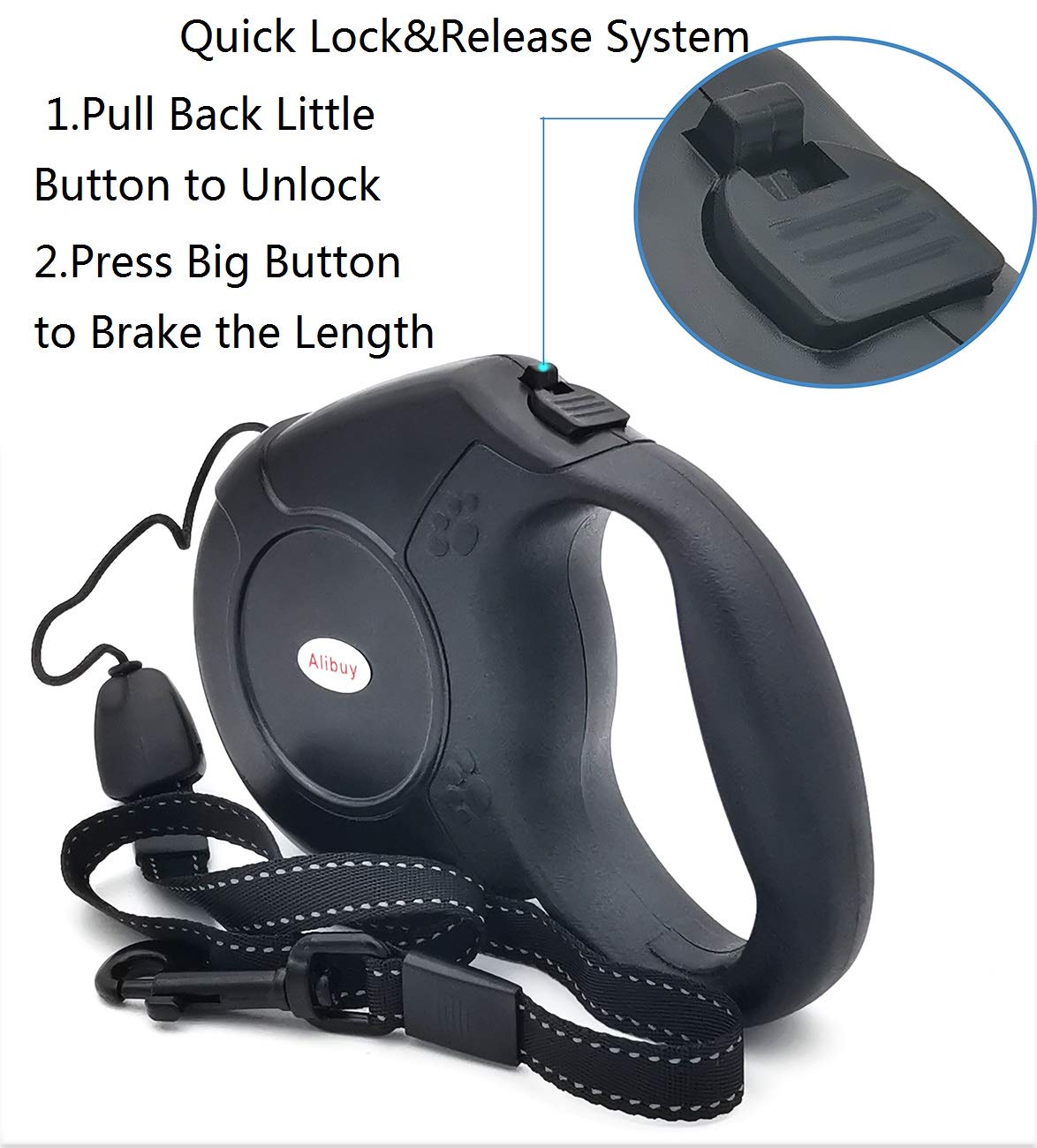 Retractable Dog Leash 26Ft,360 Tangle-Free Long Cord Pet Puppy Walking Leashes,Non-Slip Handle For Small Medium Large Dogs,Up To