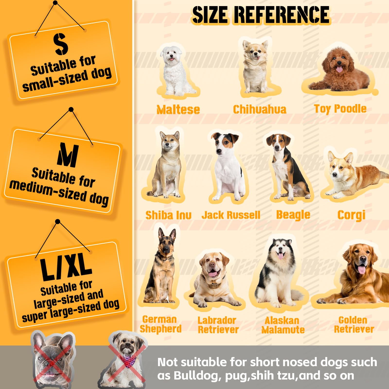 Dog Muzzle, Basket Air Muzzles for Large Sized Dogs Anti Chewing, Breathable Adjustable Muzzle for Labrador/Golden Retriever Ger