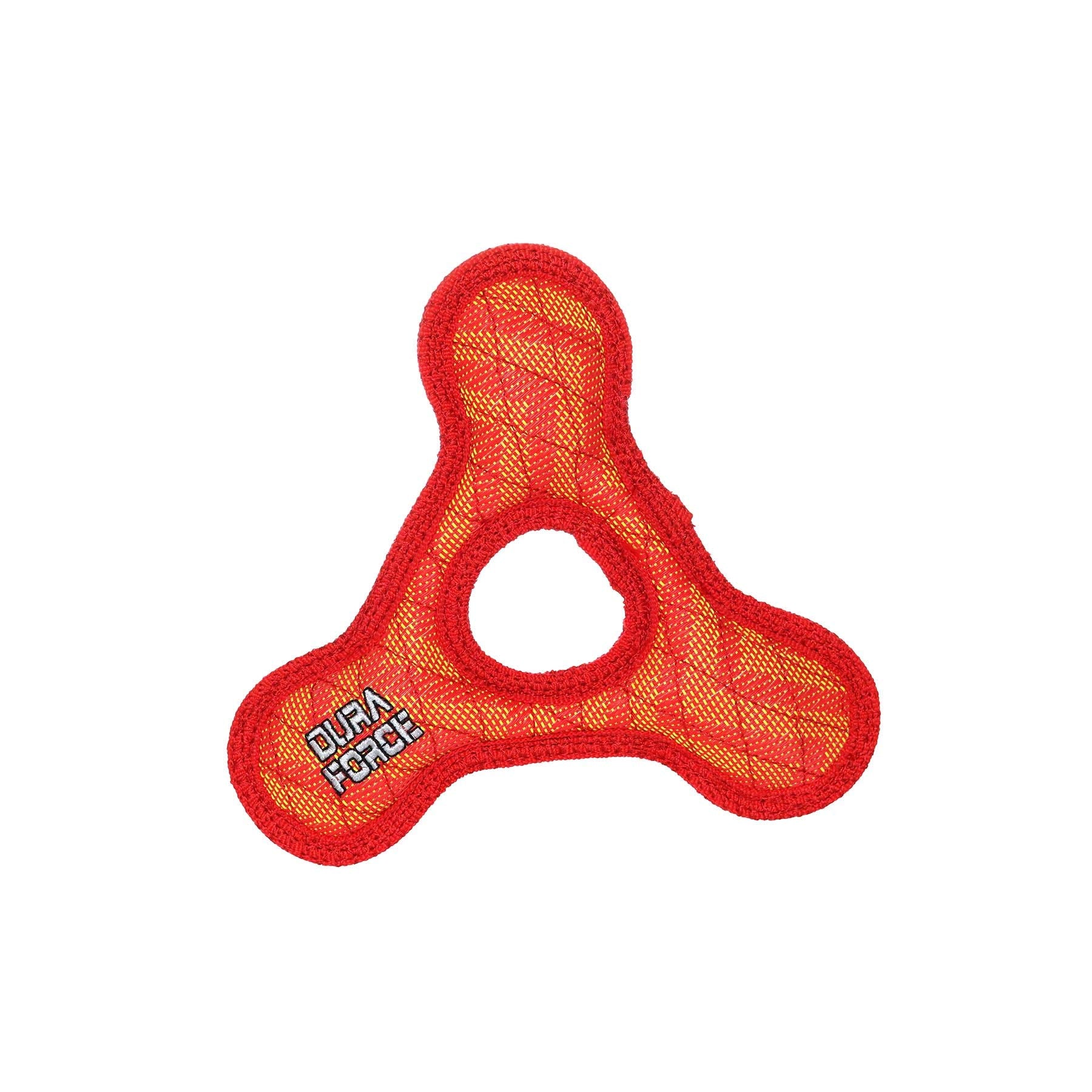 Duraforce-Triangle Ring- Squeakers - Multiple Layers. Made Durable, Strong & Tough. Interactive Play Dog Toy (Tug, Toss & Fetch)