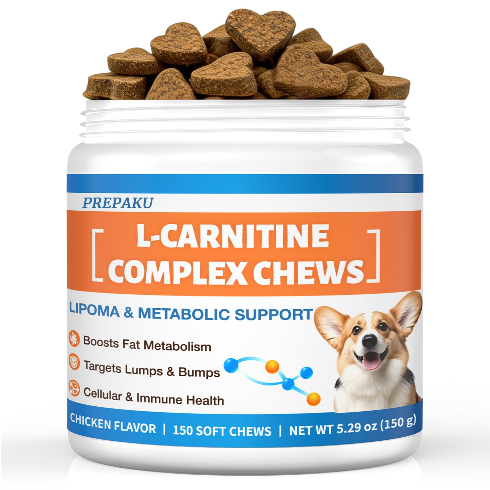 Lipoma Treatment for Dogs - L-Carnitine Optimizes Fat Metabolism & Comfort; Advanced Formula with Turkey Tail, Yunnan Sanqi, CoQ