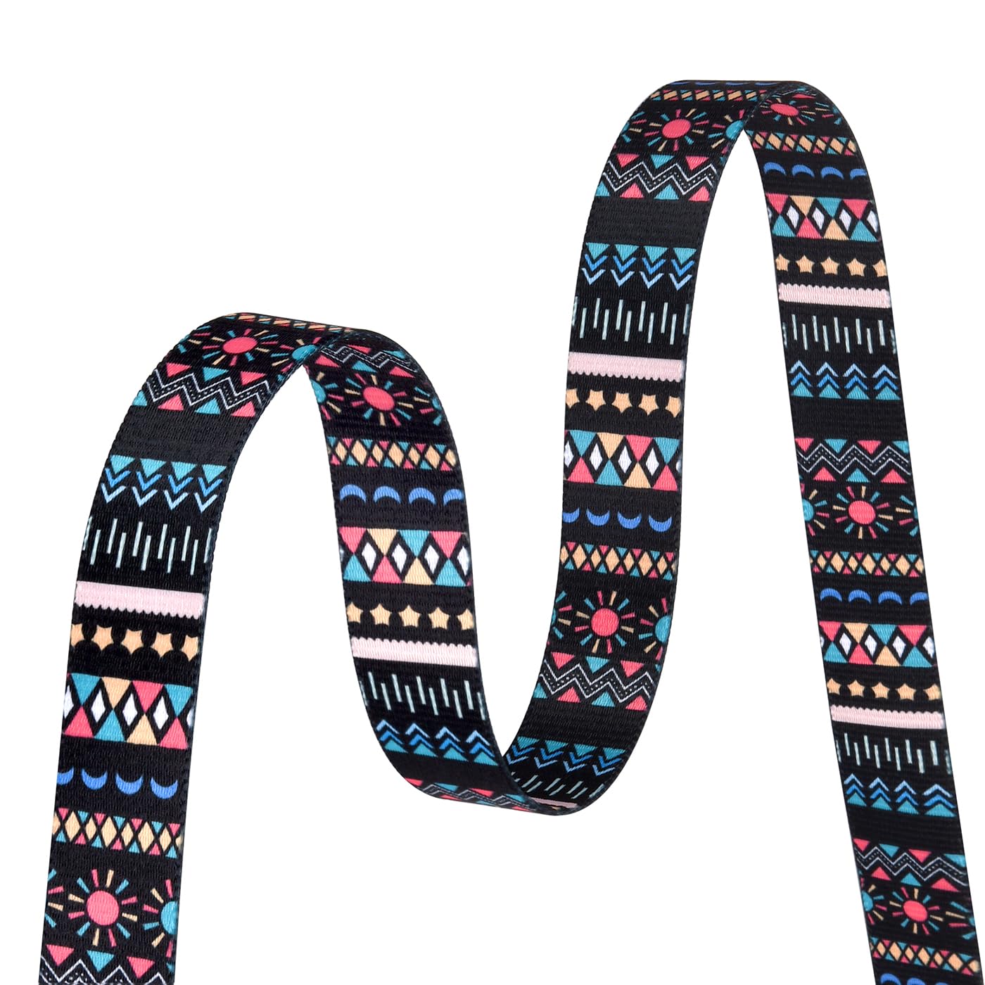 Mihqy Dog Collar With Bohemia Floral Tribal Geometric Patterns - Soft Ethnic Style Collar Adjustable For Small Medium Large Dogs(Black Bohemia,Xs)