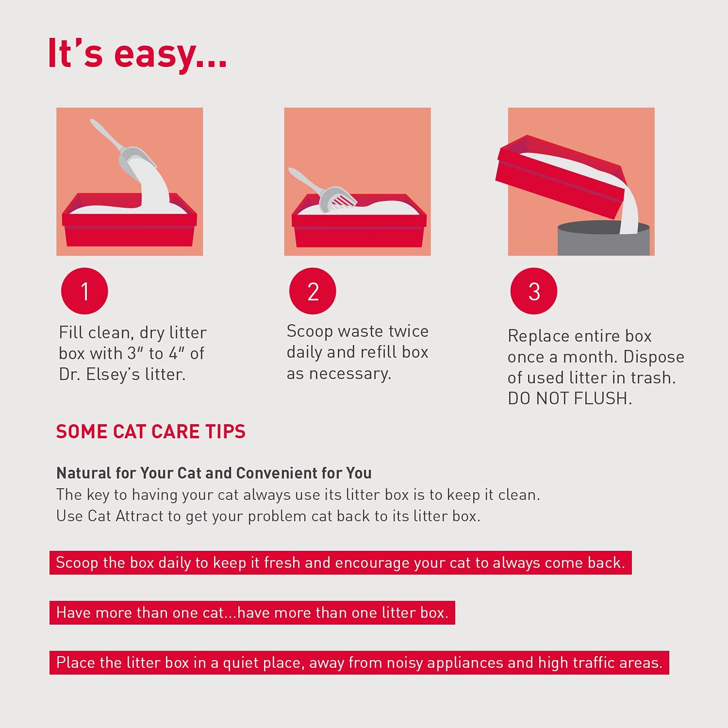 Dr. Elsey'S Premium Clumping Cat Litter - Cat Attract - 99% Dust-Free, Low Tracking, Hard Clumping, Superior Odor Control, Natural Herbal Attractant, Unscented & Natural Ingredients, 40 Lb