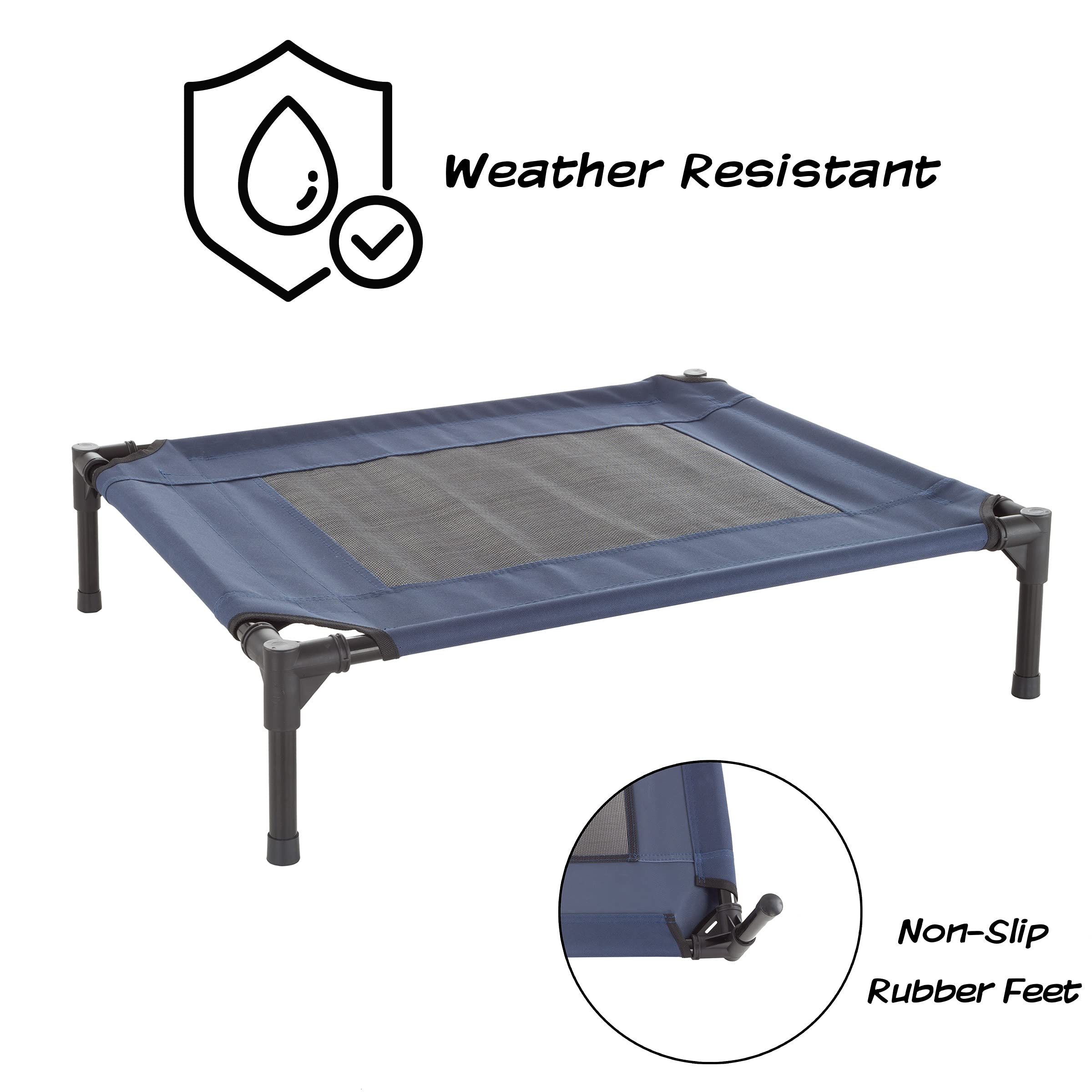 Elevated Dog Bed - 30X24-Inch Portable Pet Bed With Non-Slip Feet - Indoor/Outdoor Dog Cot Or Puppy Bed For Pets Up To 50Lbs By