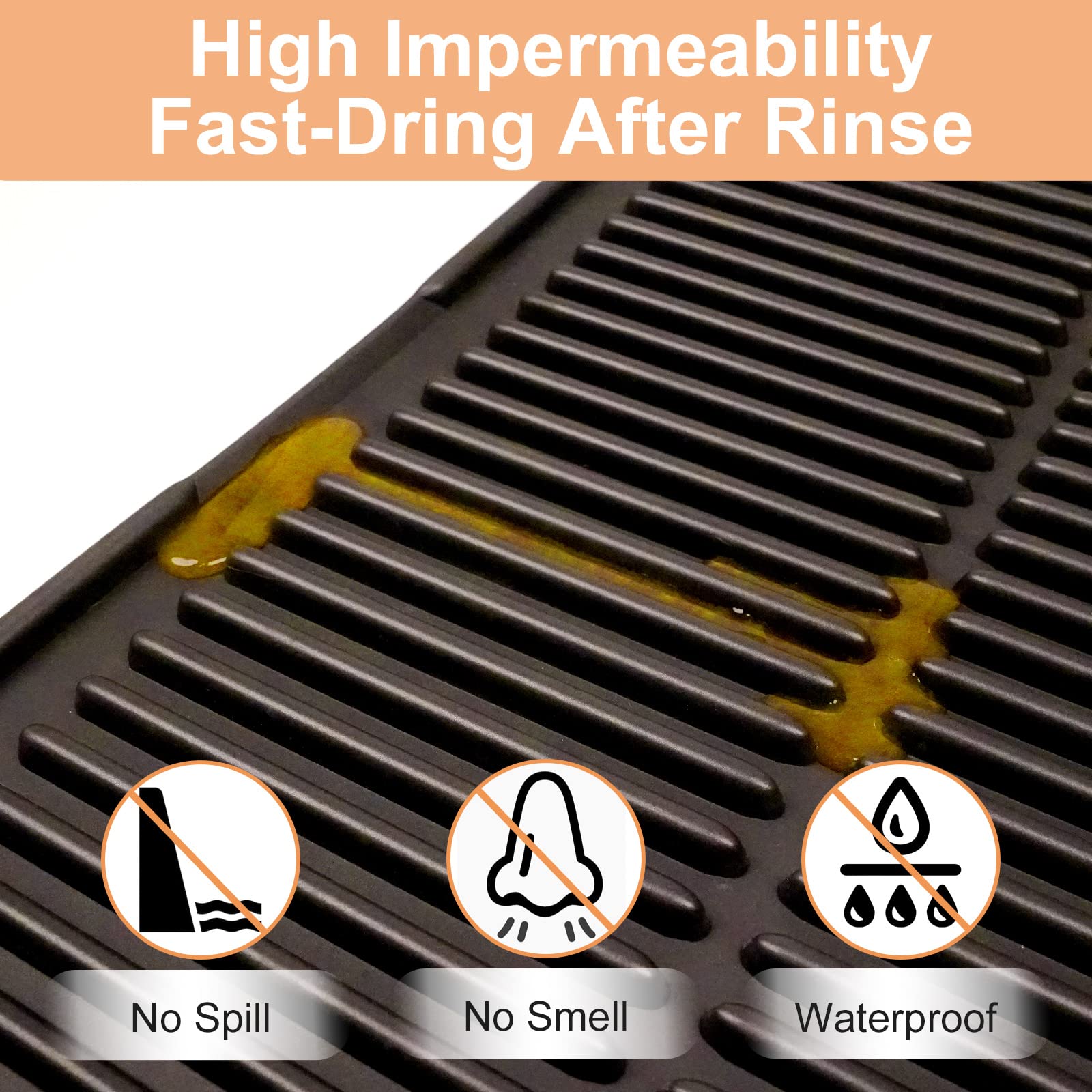 Petnova Cat Litter Mat For Kitty Litter Box: Super Easy To Clean Kitty Litter Mats - Litter Pad - Pet Mats For Floor - Kitty Litter Rug - Washable Litter Mat - Cat Supplies For Indoor Cats