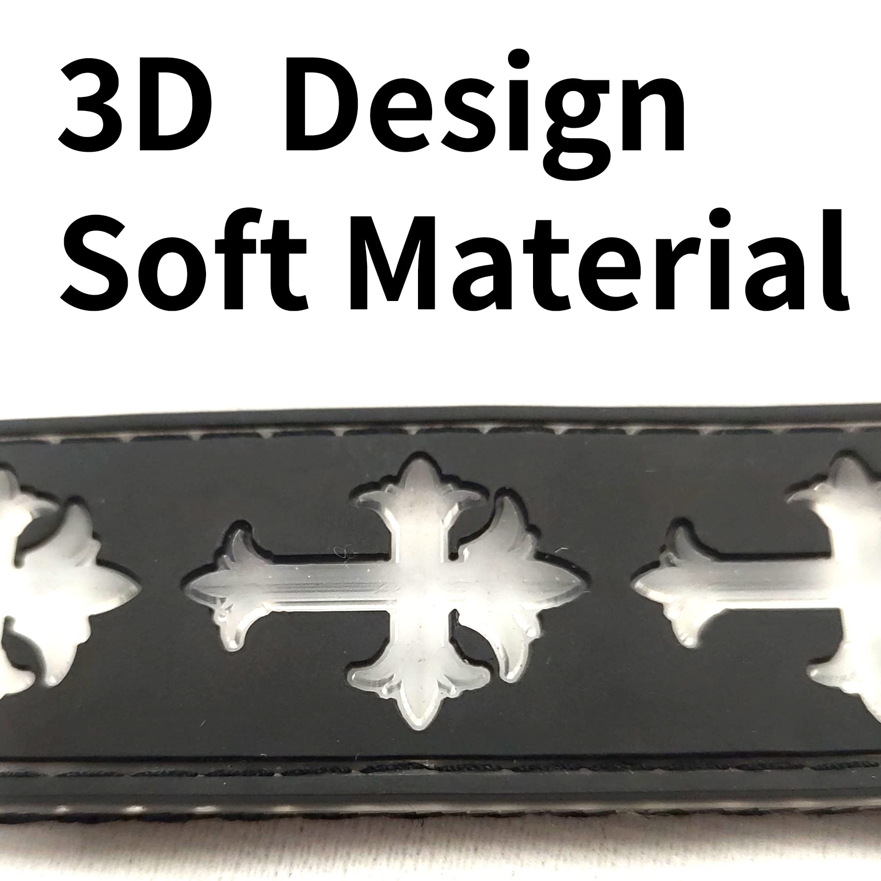 Dogled Usb-C Led Light Up Dog Collar, 3D Design Comfortable And Soft Material,Multicolored Lighting,Night Dog Collar (Cr, M(15.7