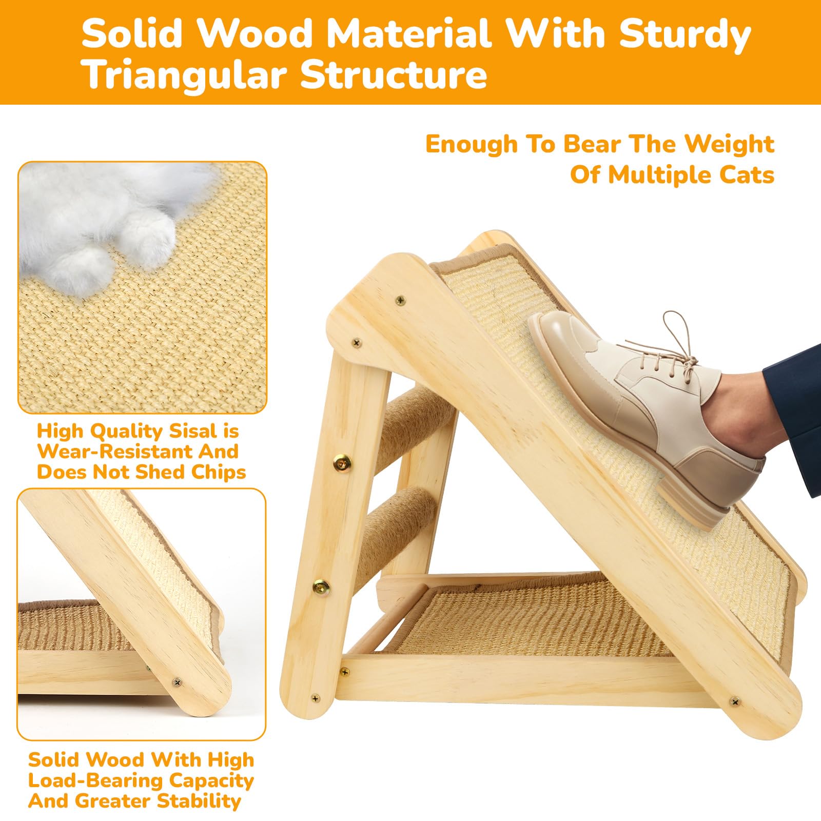 Blugun Cat Scratching Post Cat Scratching Board Cats Scratch Pad Kitten Scratcher Ramp Sisal Scratcher Posts For Indoor Cats Adu