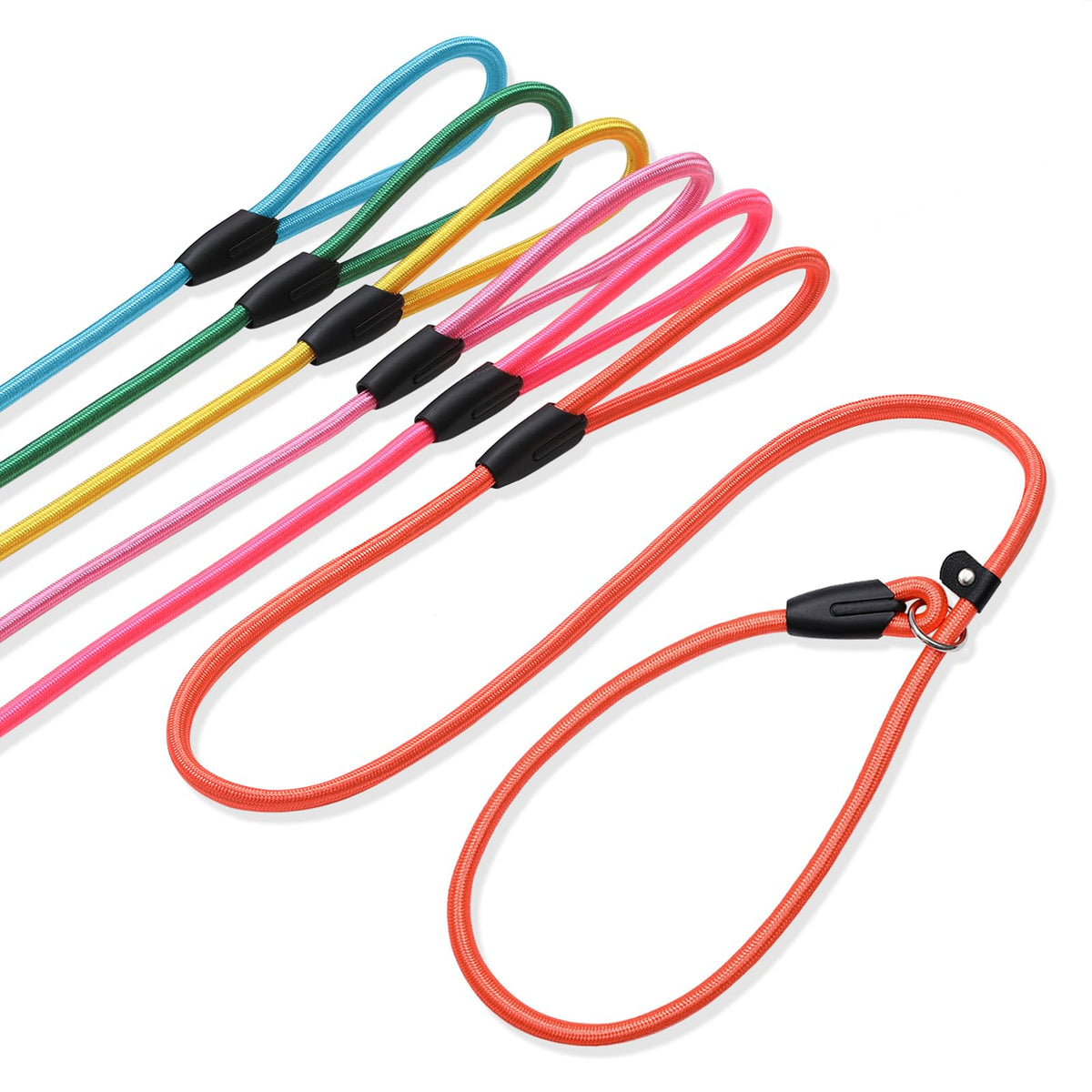 Fovrlzse 6 - Piece Set! Premium No - Pull Slip Lead Dog Leashes - 5Ft Heavy - Duty Rope For Small & Medium Dogs In A Vibrant 6 -
