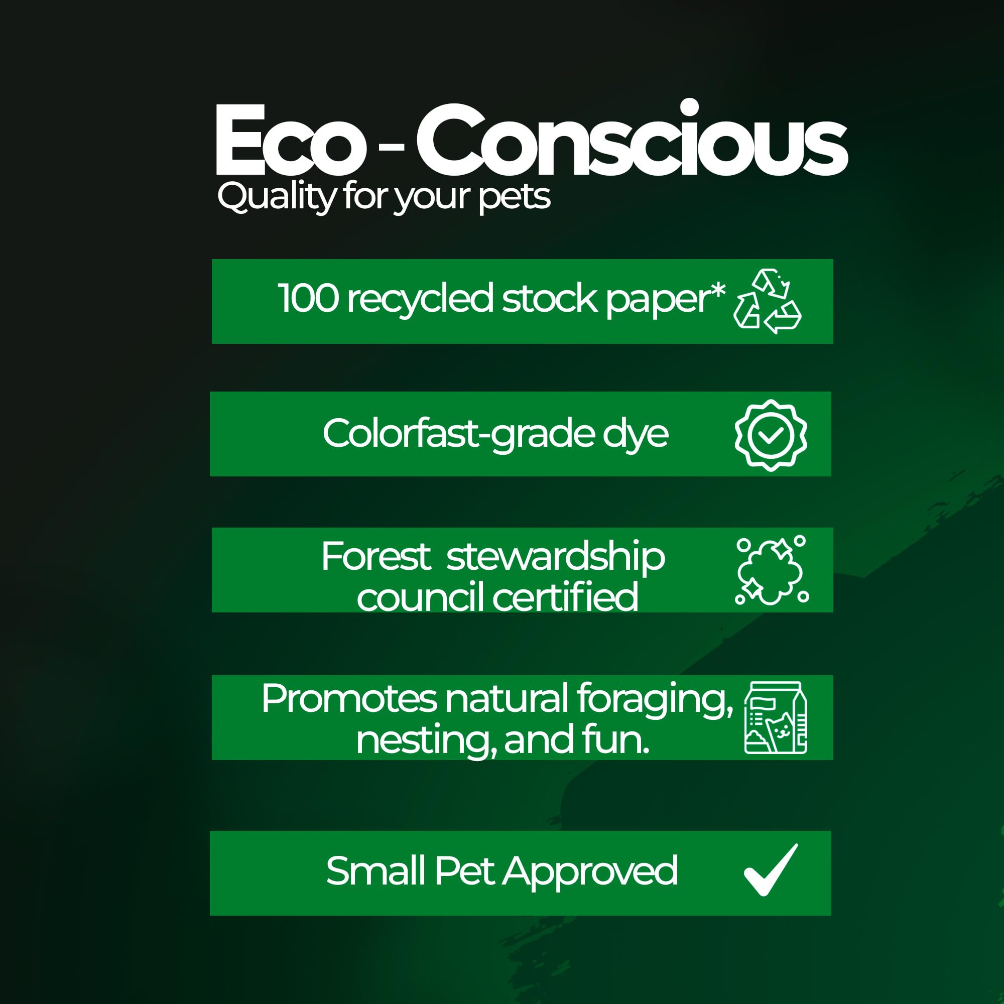 Eco Bedding 99% Dust Free Paper Bedding For Small Pets And Birds, Eco Natural, 3 Lb (Expands To 60 L)