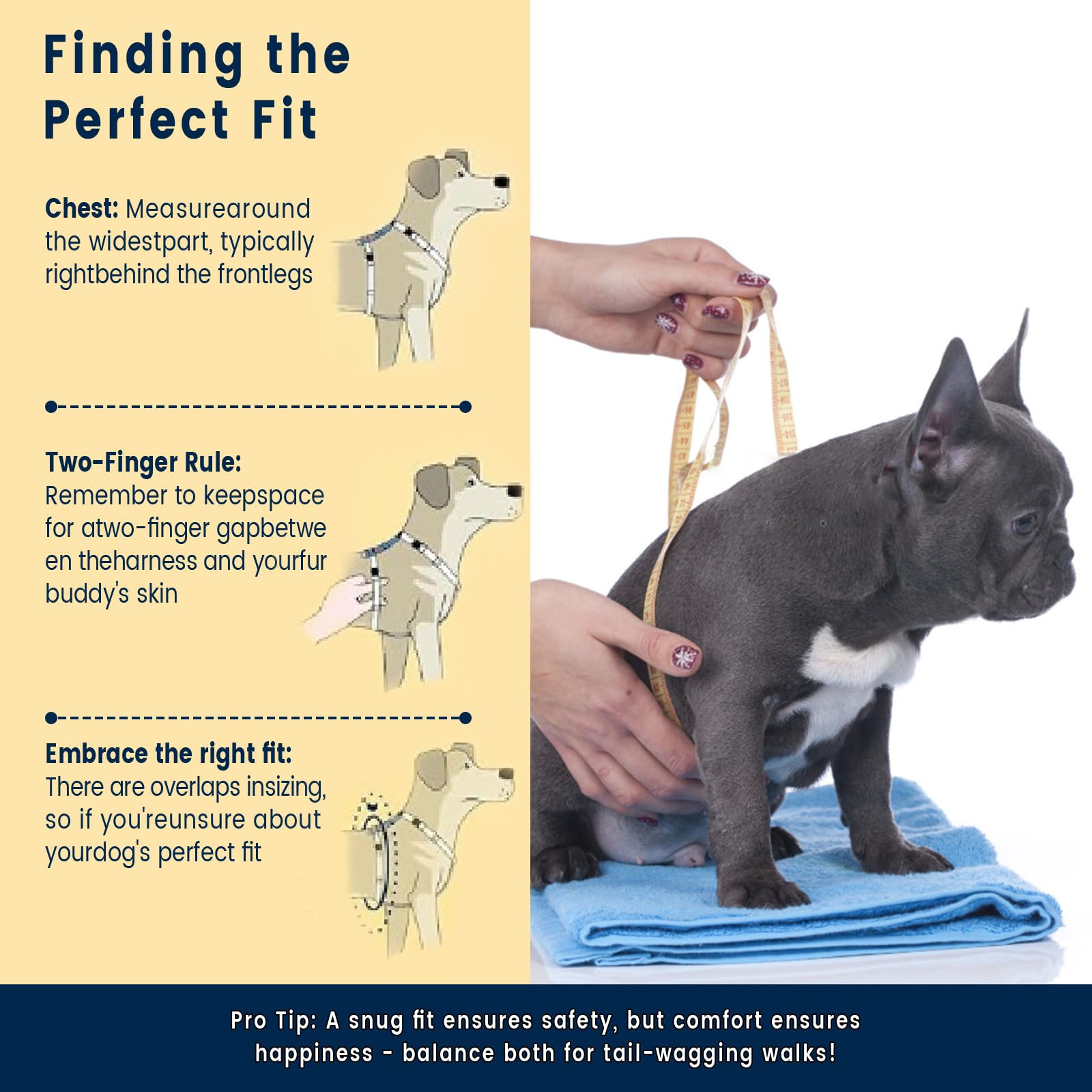 Roses&Poetry Dog Harness With Leash, No Pull Adjustable Harness Leash, Reflective Dog Halter Harnesses Comfort Padded Handle, Pe