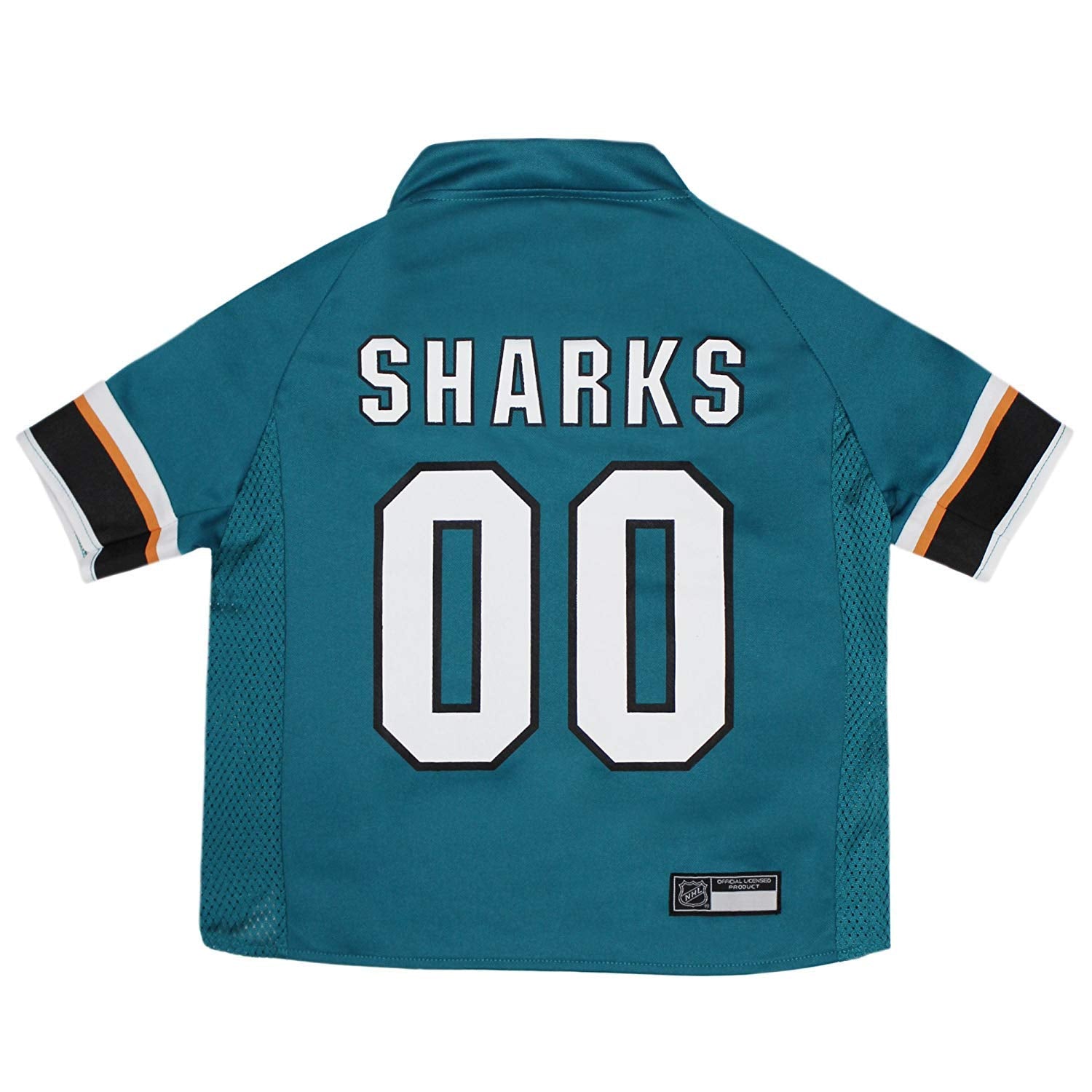 Pets First NHL San Jose Sharks Jersey for Dogs & Cats, Medium. - Let Your Pet Be A Real NHL Fan!