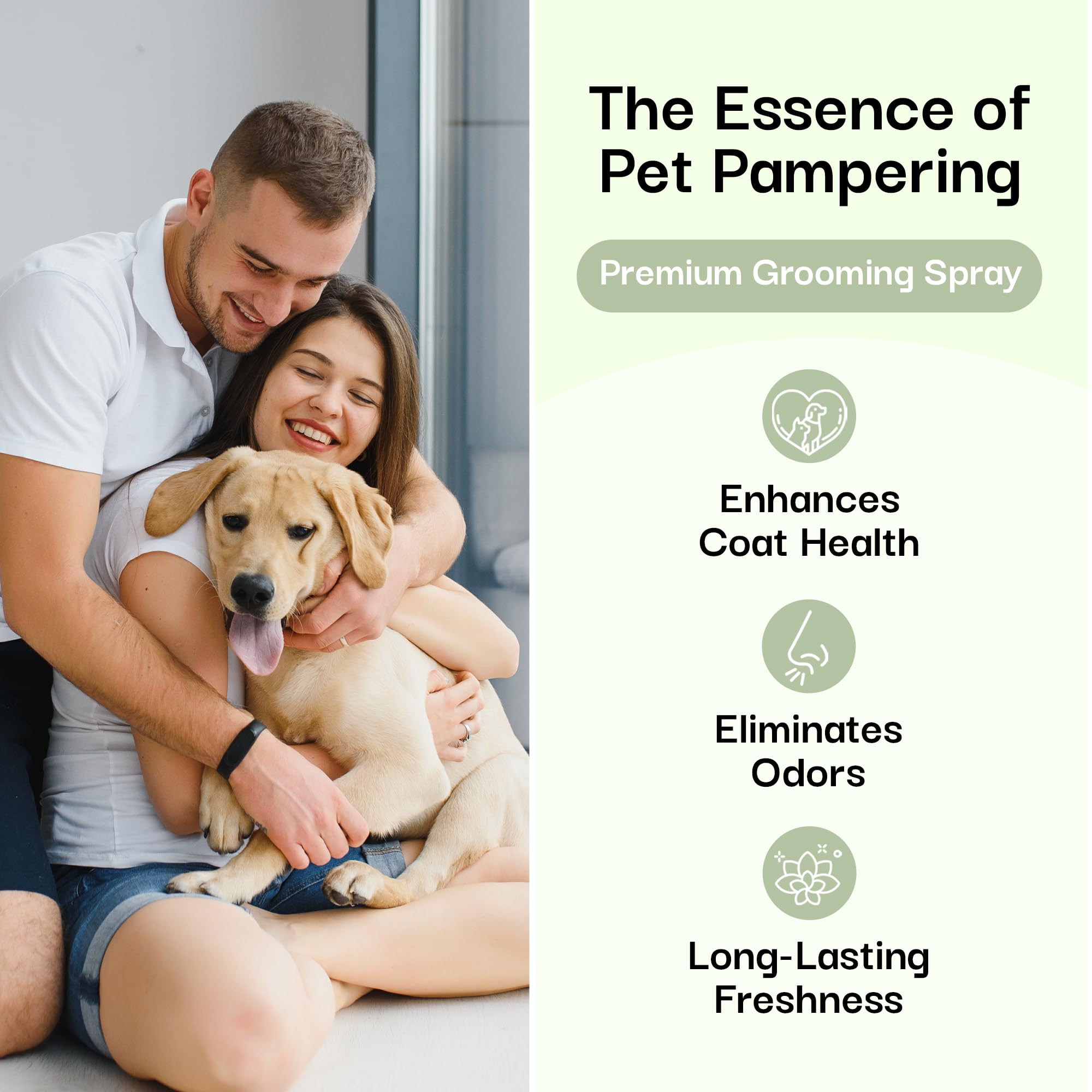 605Products Premium Dog Cologne & Odor Eliminator - Long Lasting Puppy Perfume, Deodorant Grooming Spray With Essential Oils, 2O