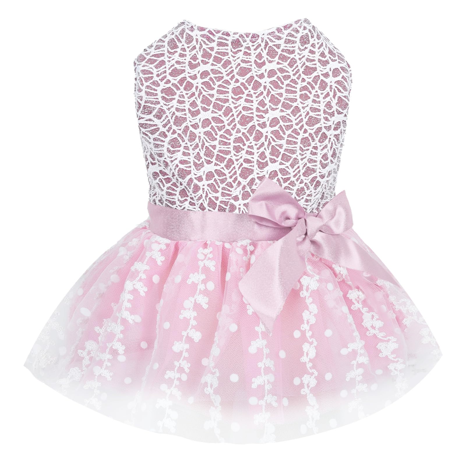 Cutebone Dog Birthday Dress Girl Puppy Skirt Tutu Cat Wedding Outfit Pet Party Clothes For Small Dogs Costume Dd16S