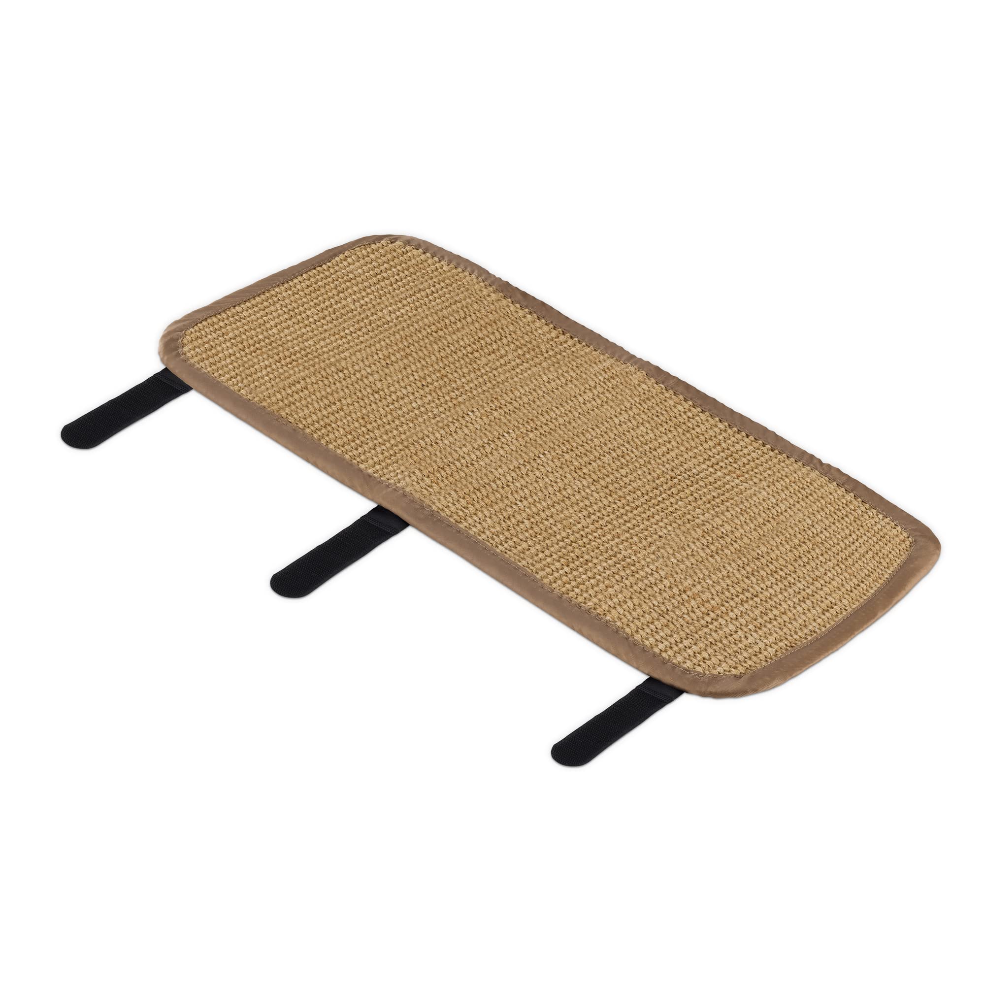 Navaris Table Leg Cat Scratcher - Sisal Scratching Mat Protector For Furniture Legs - Scratch Pad Protection With Wrap Around Straps 23 5/8' X 9 7/8'