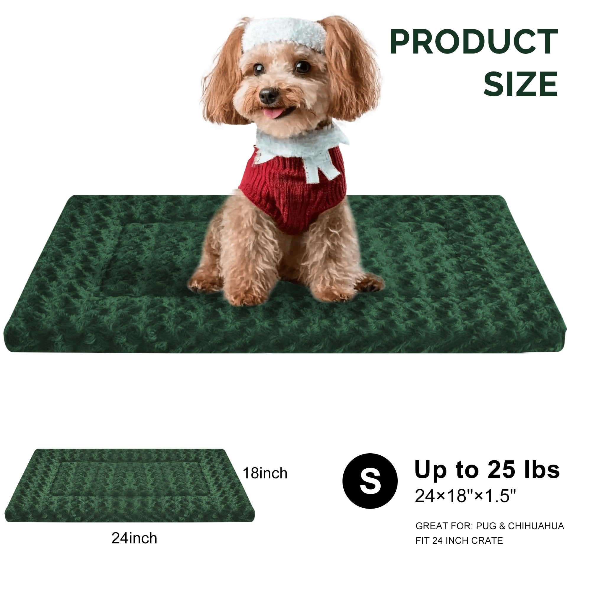 Soft Reversible Dog Mat - Dual-Sided Design For All Seasons - Machine Washable For Crates, Travel, And Home