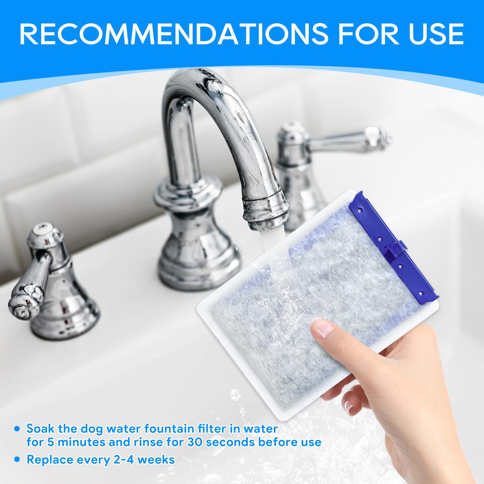 Cunina 16-Pack Filter Cartridges Large Compatible With Tetra Whisper Bio-Bag Aquarium Filters, Fish Tank Filters Replacement For