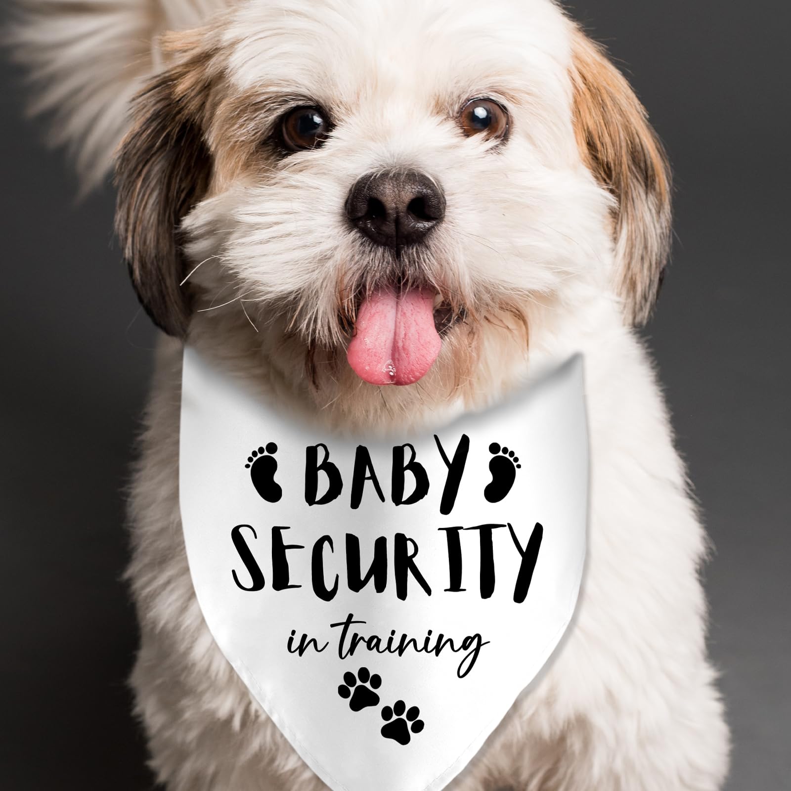 Baby Security In Training Printed Dog Bandana Pet Scarf Dog Pregnancy Announcement Bandana Pregnancy Dog Bandana For Dogs Pet Ac
