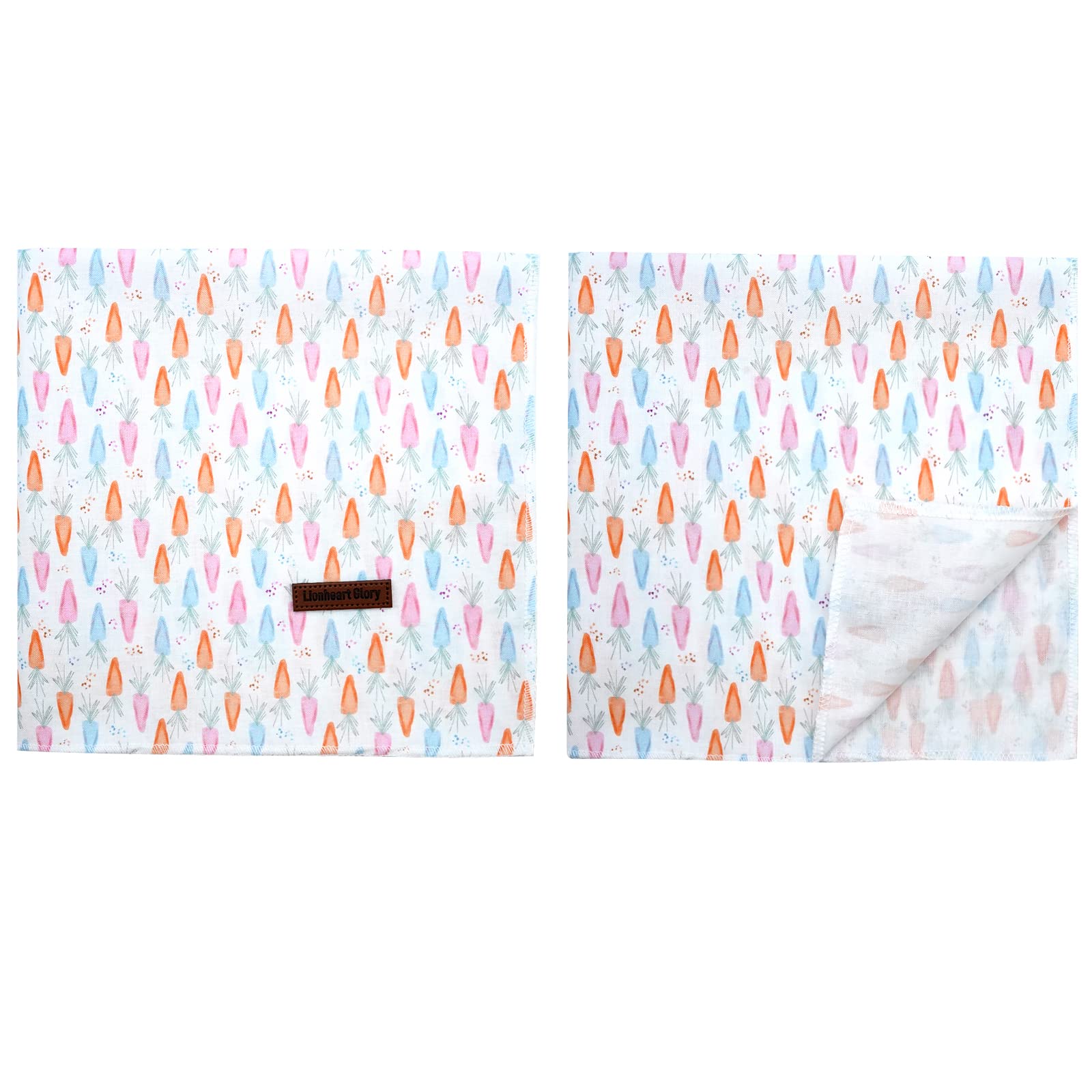 Lionheart Glory Easter Bandana 1 Pack Washable Soft Scarf, Square Adjustable For Medium Large Dogs