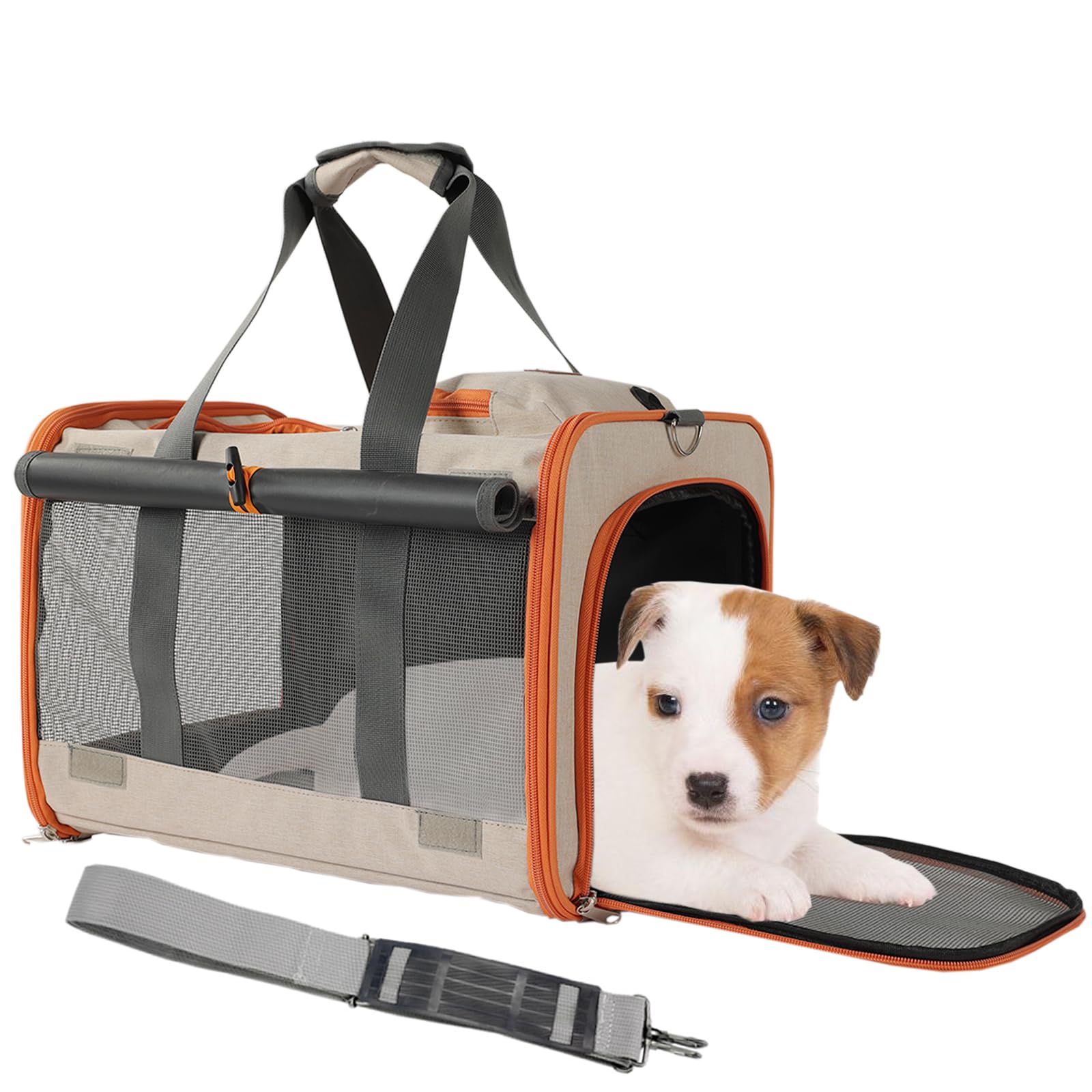 Patazone Small Dogs Carrier For Puppies Cats Carrier Softsided Pets Bags For Big Cat/Puppy,Large Pocket,Breathable,Sunshine Prot