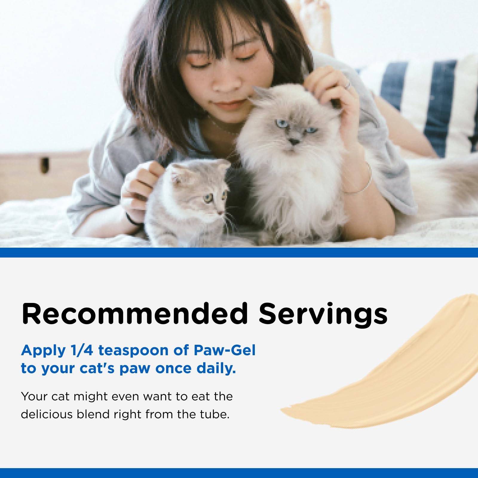 Nutri-Vet Multi-Vite Multivitamin Paw Gel for Cats - Daily Vitamin Support, 3 Ounce Tube, Salmon Flavor