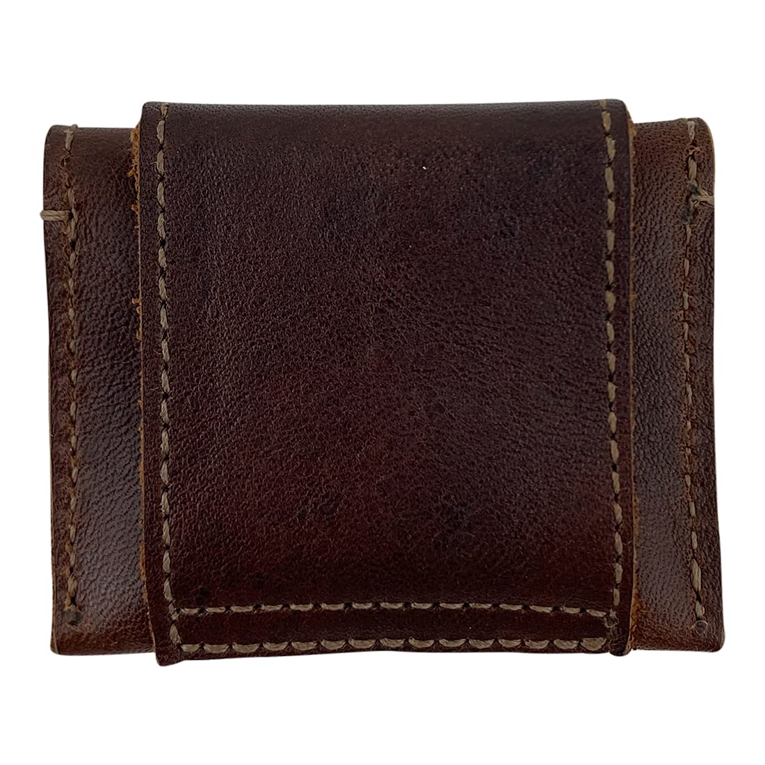 Taco Dog, Dog Tag Silencer Handmade From 100% Full Grain Leather - Durable Pouch With Button Snap Closure That Attaches To Colla