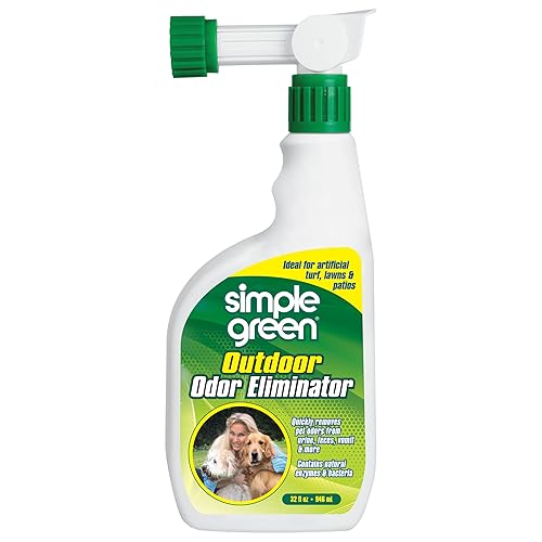 Outdoor Odor Eliminator For Pets, Dogs, Ideal For Artificial Grass & Patio (32 Oz Hose End Sprayer)