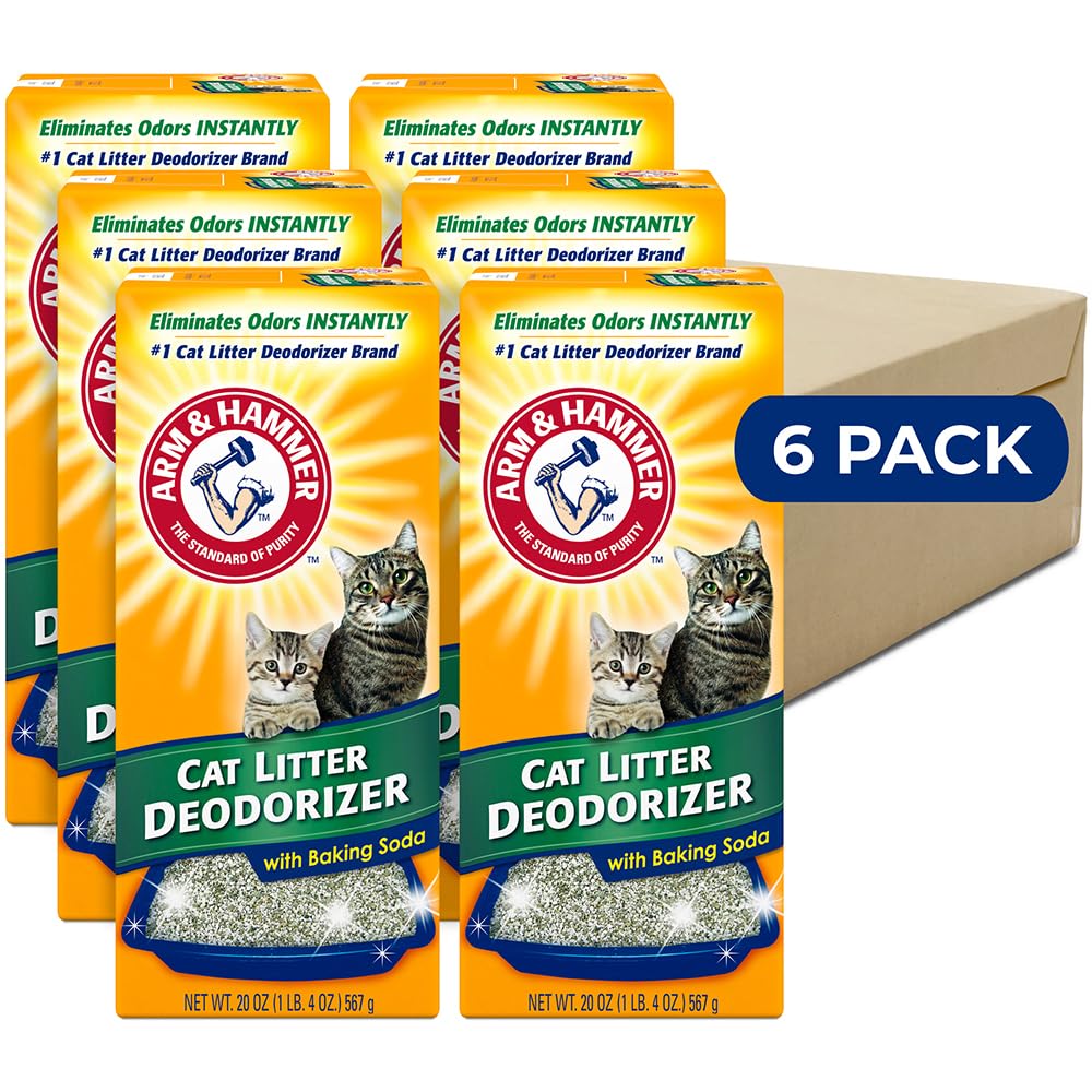 ARM & HAMMER Cat Litter Deodorizer Double Duty, 20 oz, 6 Pack